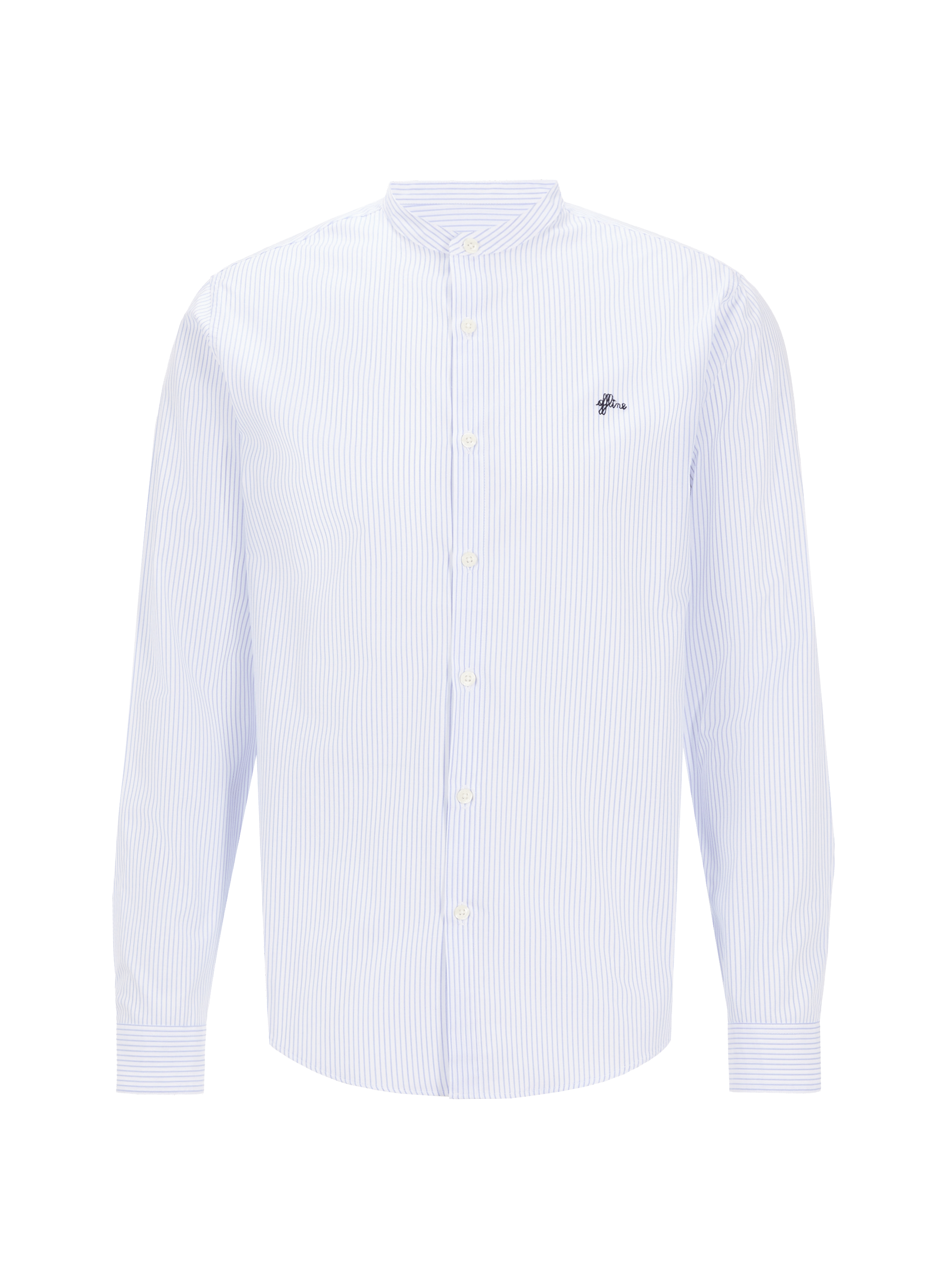 Chemise Rennes rayée en popeline de coton