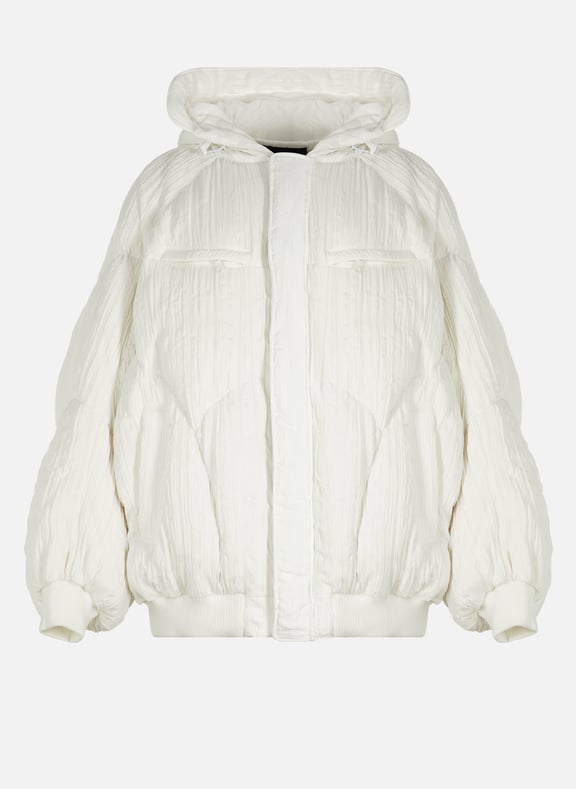 Doudoune plissée Blanc by CHEN PENG CHEN PENG Doudoune plissée Blanc