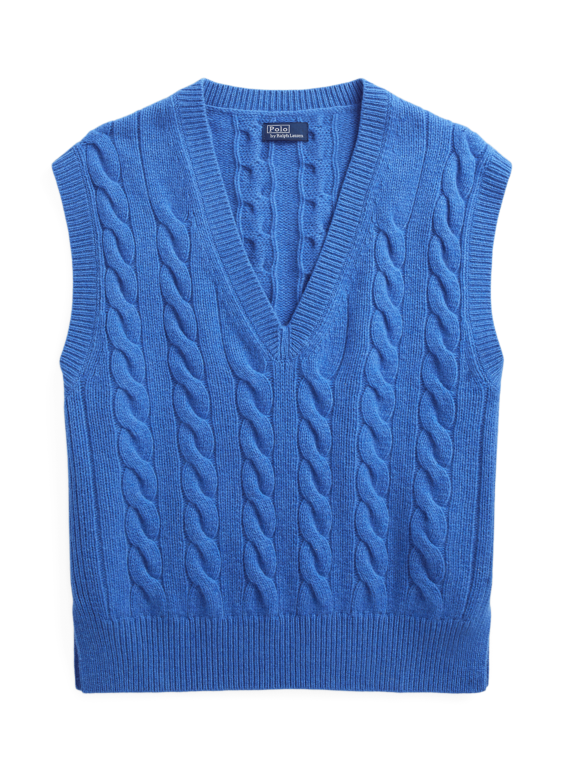 Pull sans manches en cachemire et laine