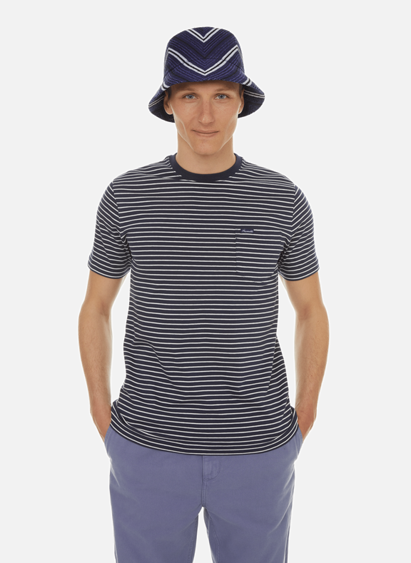 FACONNABLE Striped cotton T-shirt Multicolour