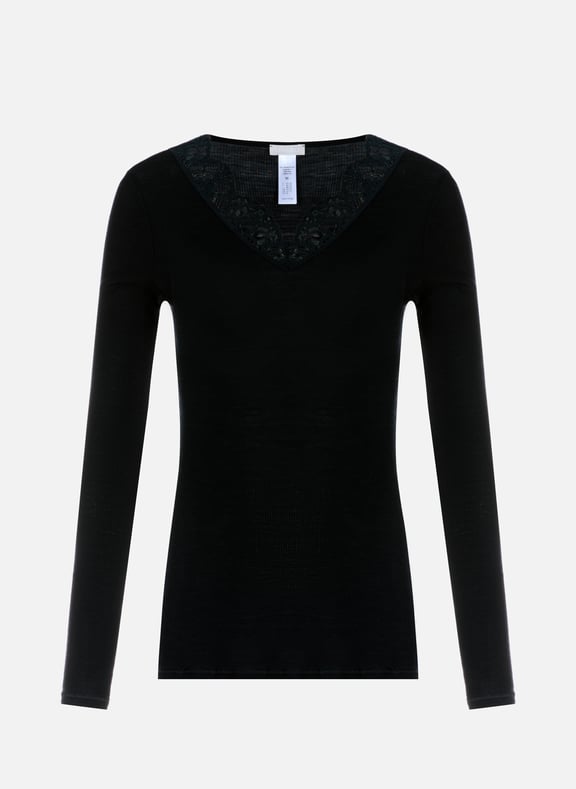 Top caraco en laine Noir by HANRO HANRO Top caraco en laine Noir