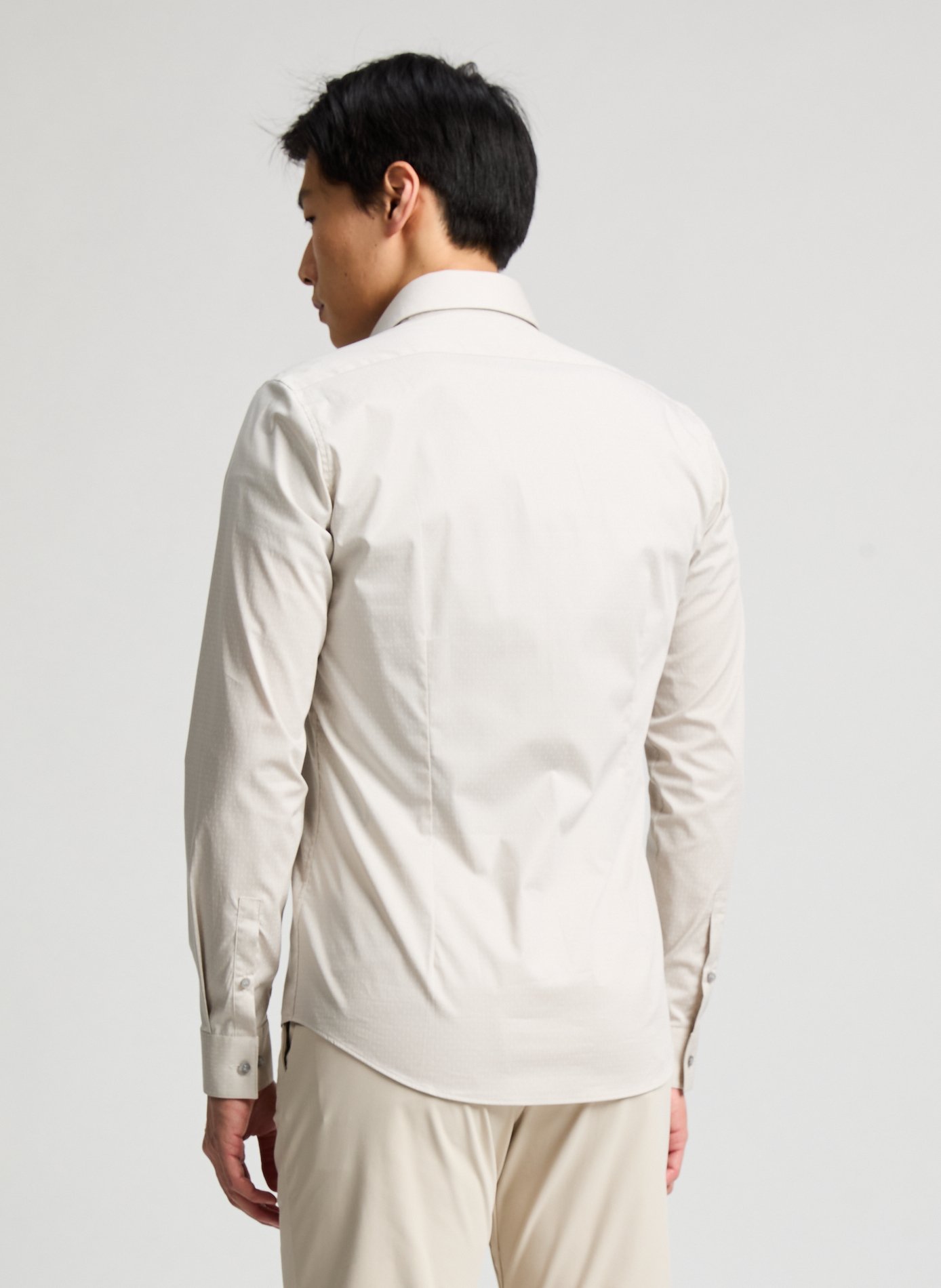 Chemise slim imprimée CALVIN KLEIN Beige