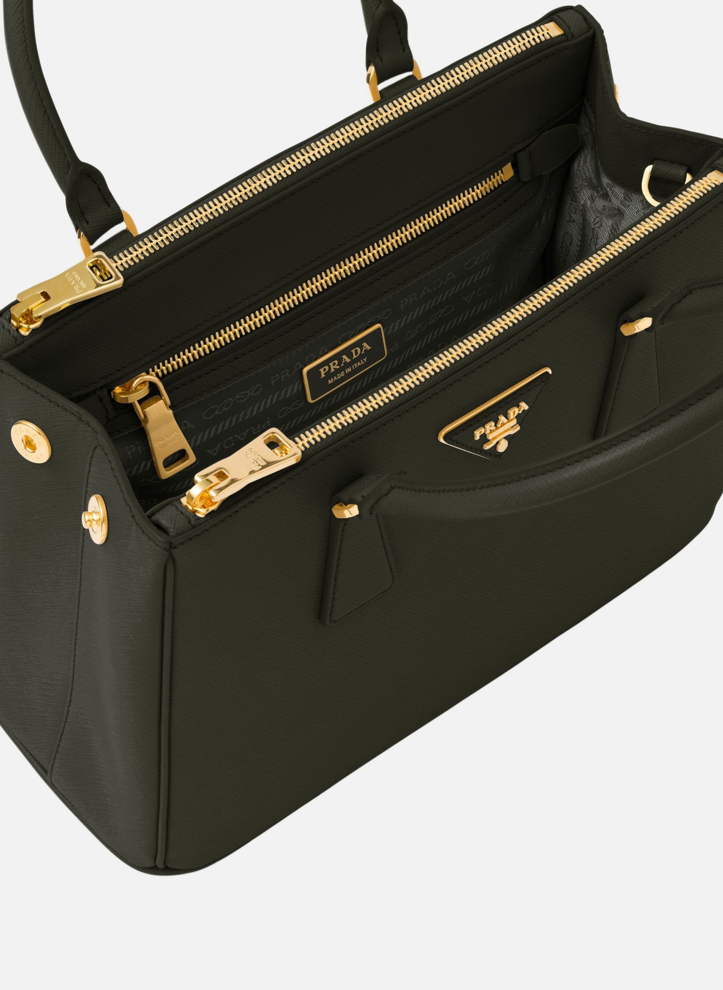 Sac prada galleria en cuir saffiano PRADA Noir