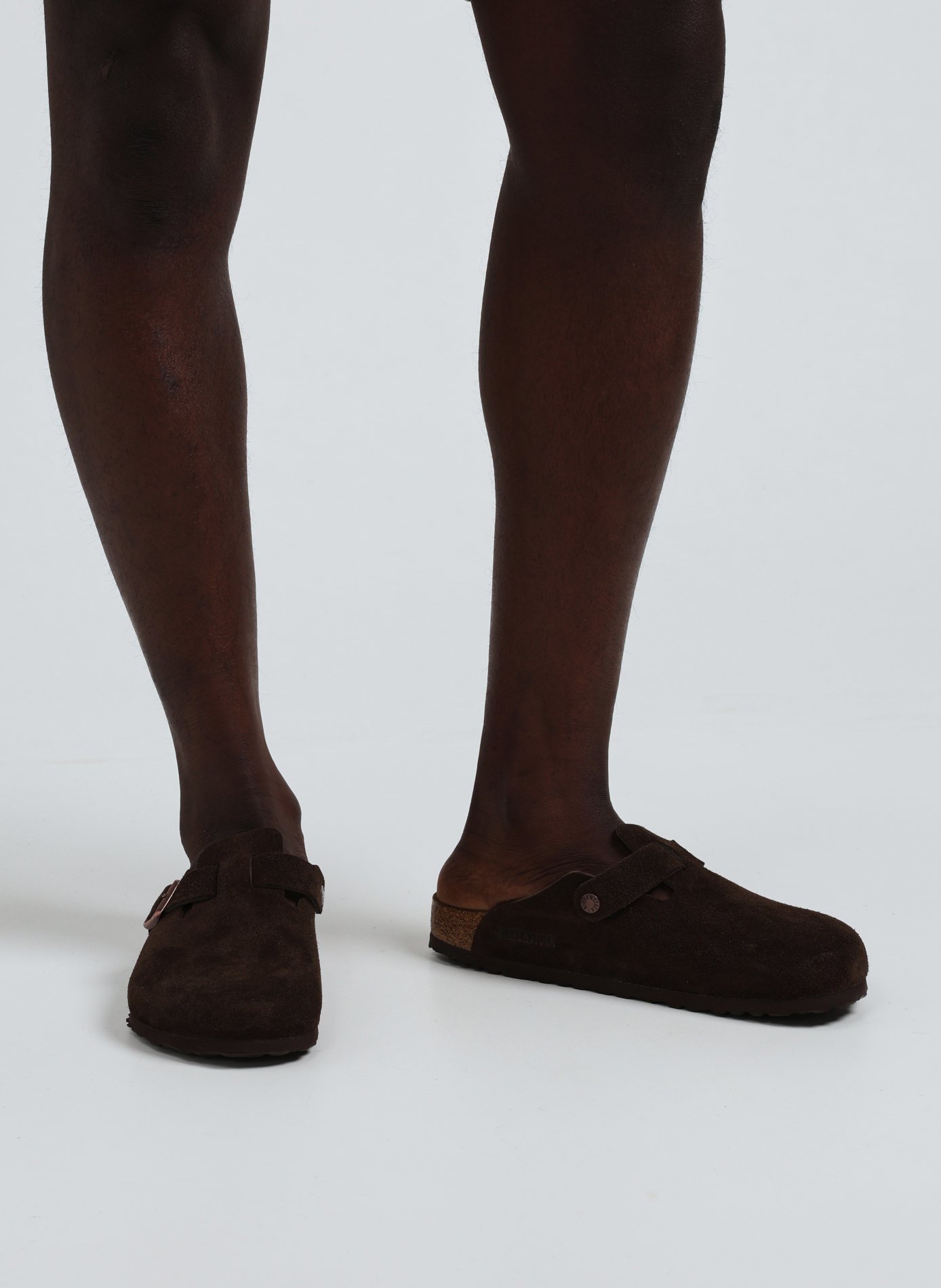 Boston BS suede leather mules BIRKENSTOCK Brown