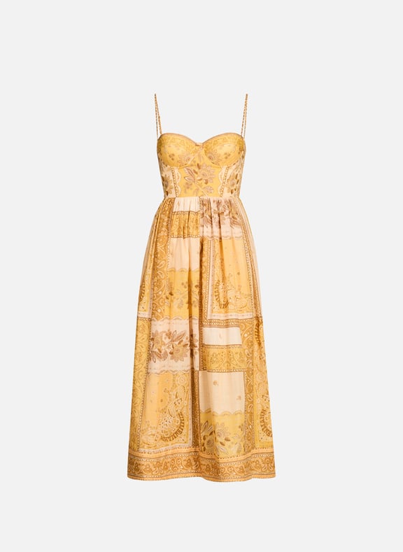 Robe midi en coton Lucky Multicolore by ZIMMERMANN ZIMMERMANN Robe midi en coton Lucky Multicolore
