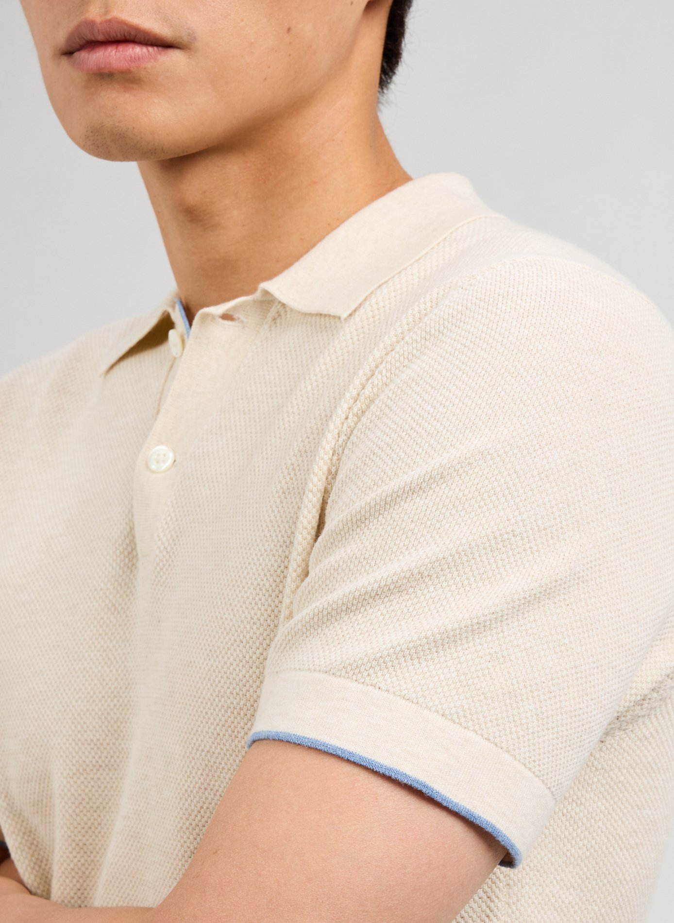 Polo en coton HACKETT Beige