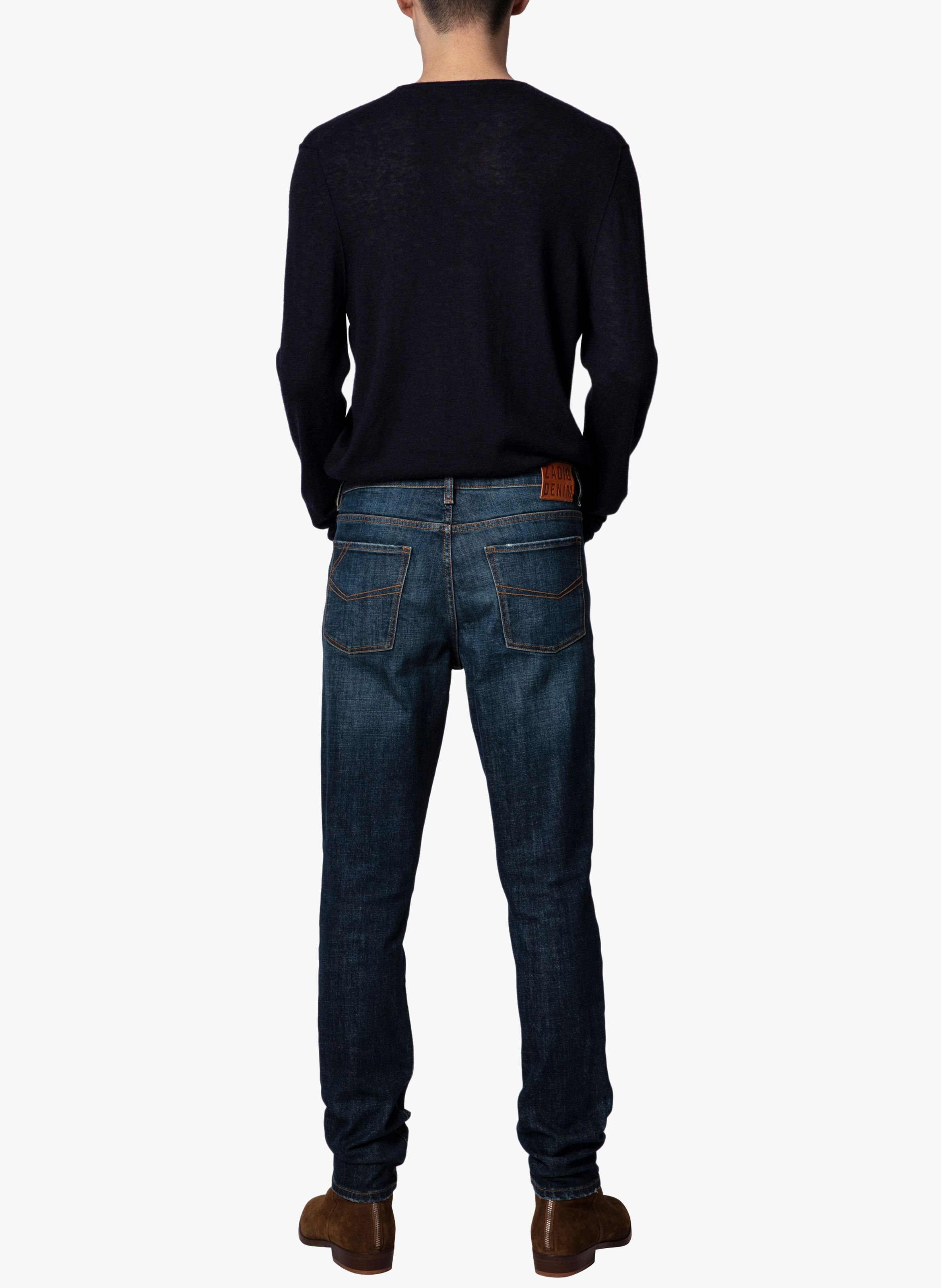 Pull droit en cachemire teiss ZADIG&VOLTAIRE Bleu