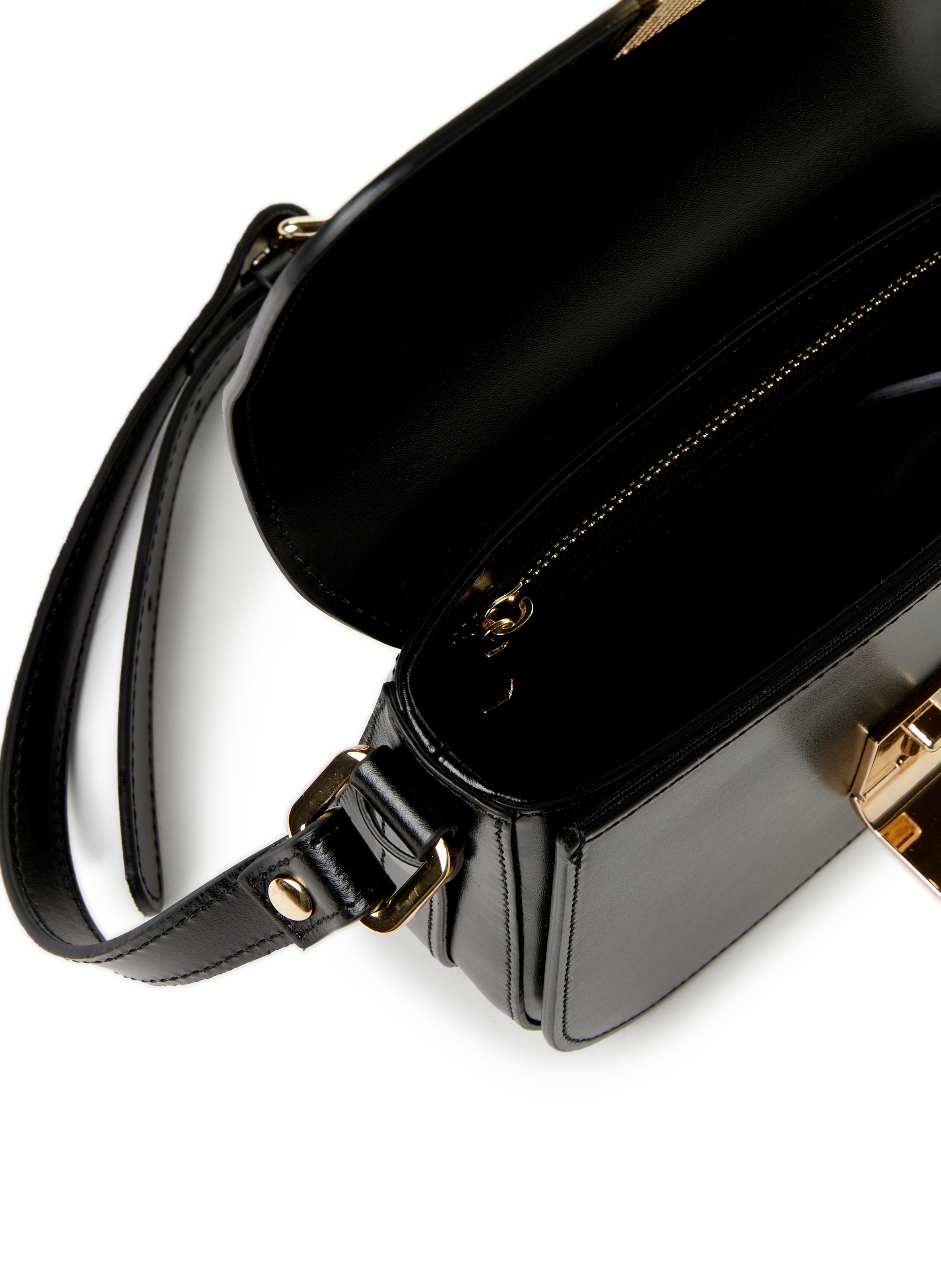 Sac bandoulière en cuir SAISON 1865 Noir