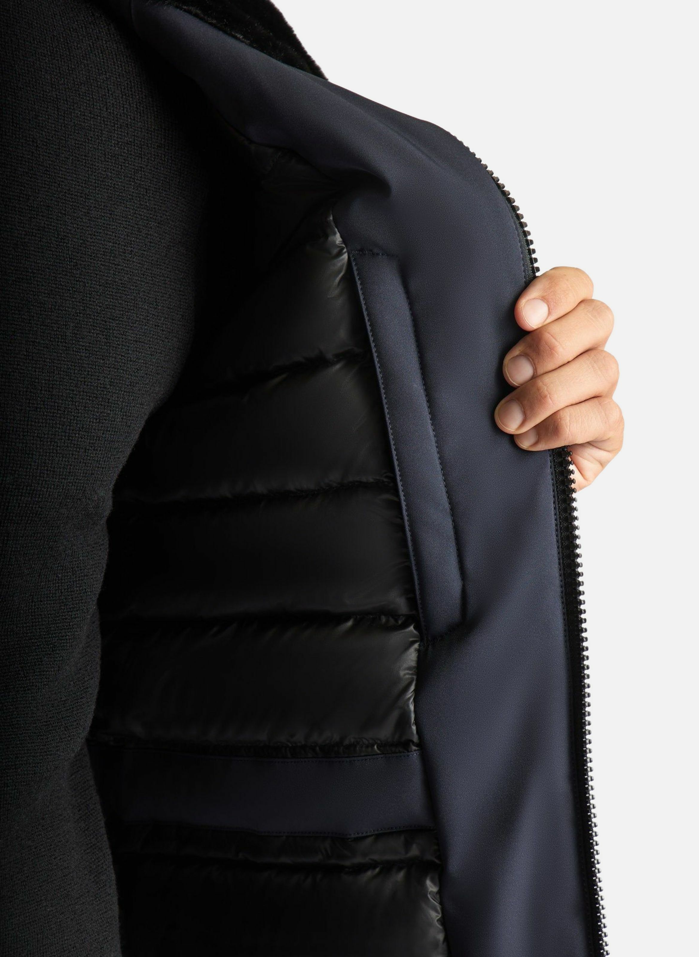 Manteau gezi col montant coupe regular FUSALP Bleu