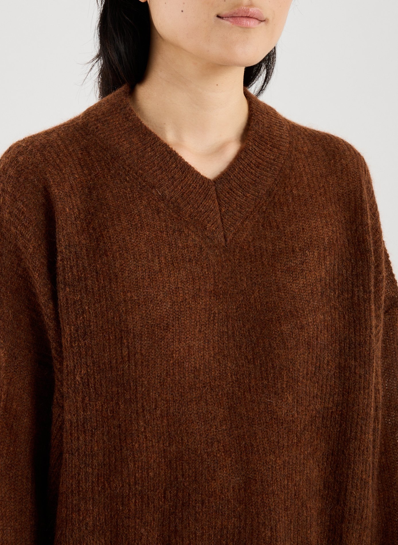 Pull ample BELLEROSE Marron