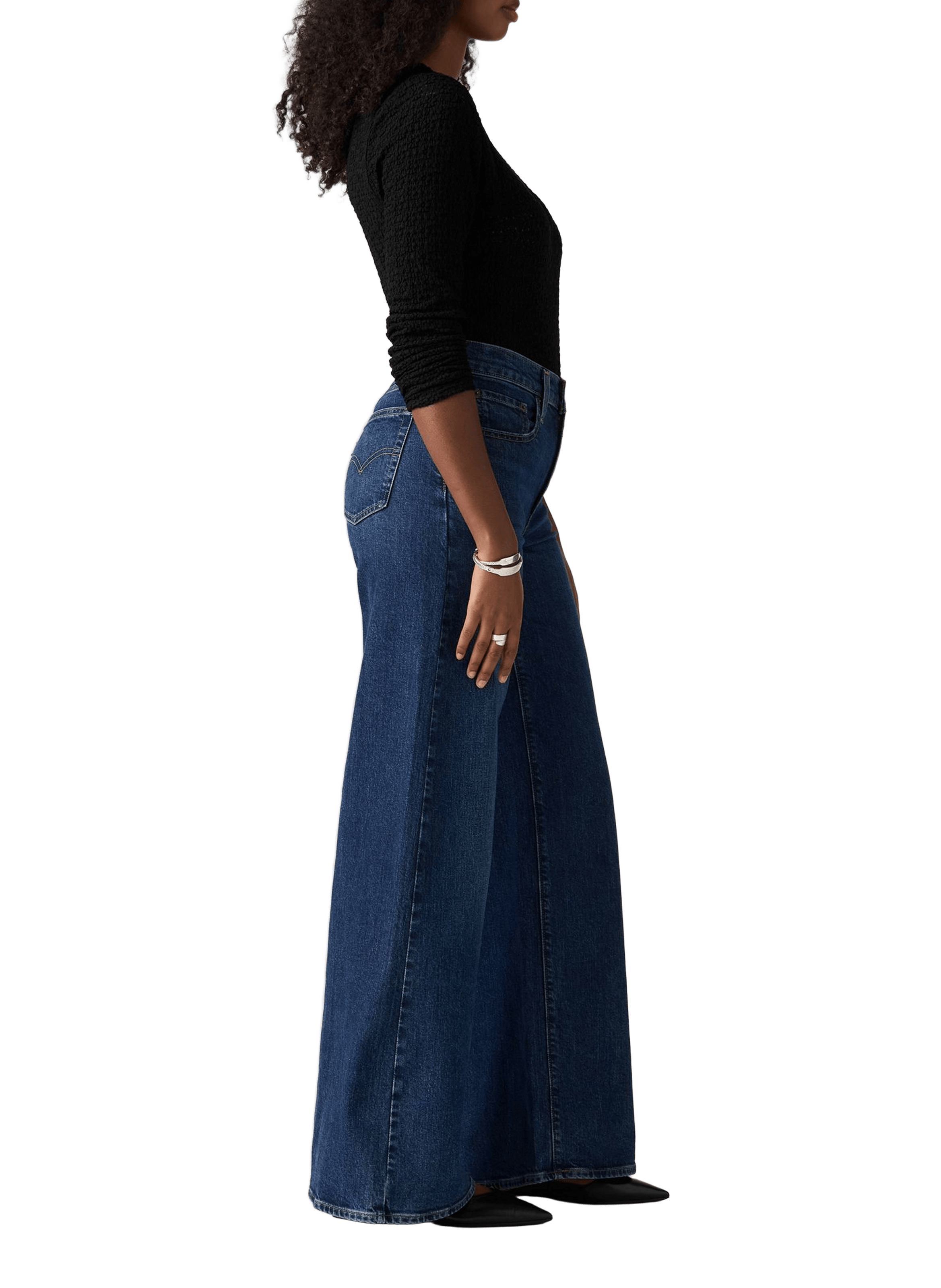 Jean wide leg LEVI'S Bleu