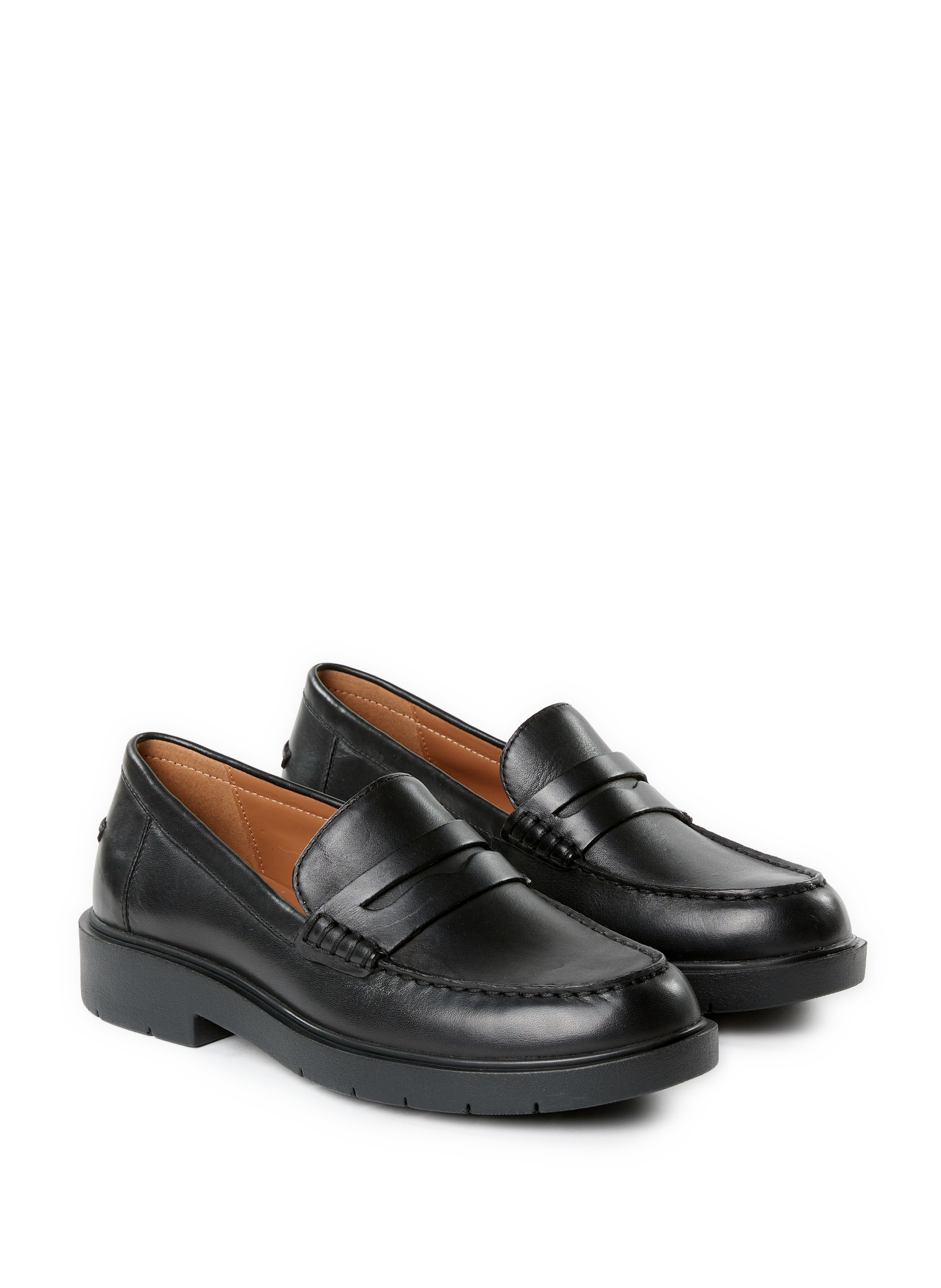 Mocassins Spherica en cuir GEOX Noir