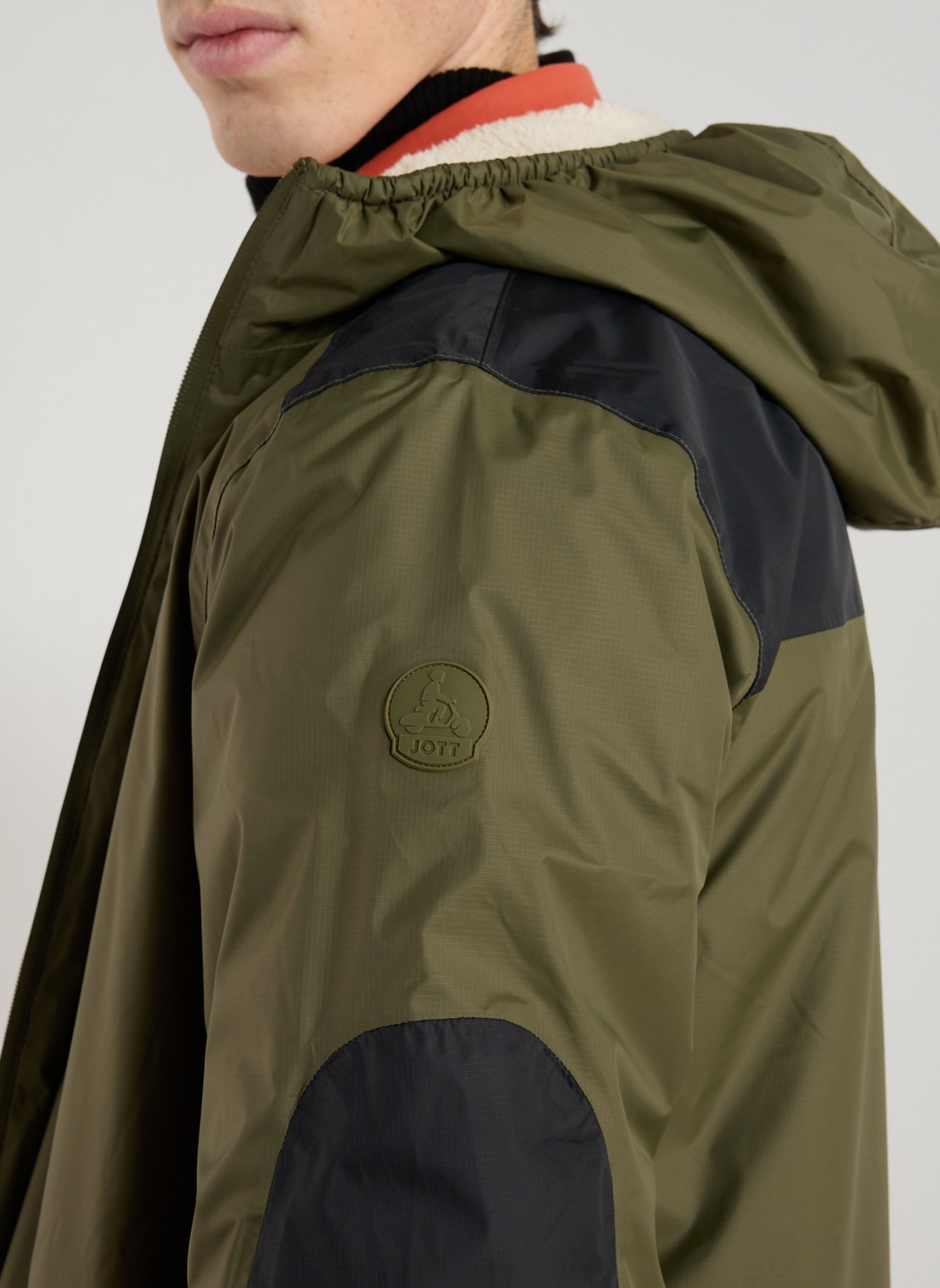 Parka à capuche mi-longue JOTT Kaki