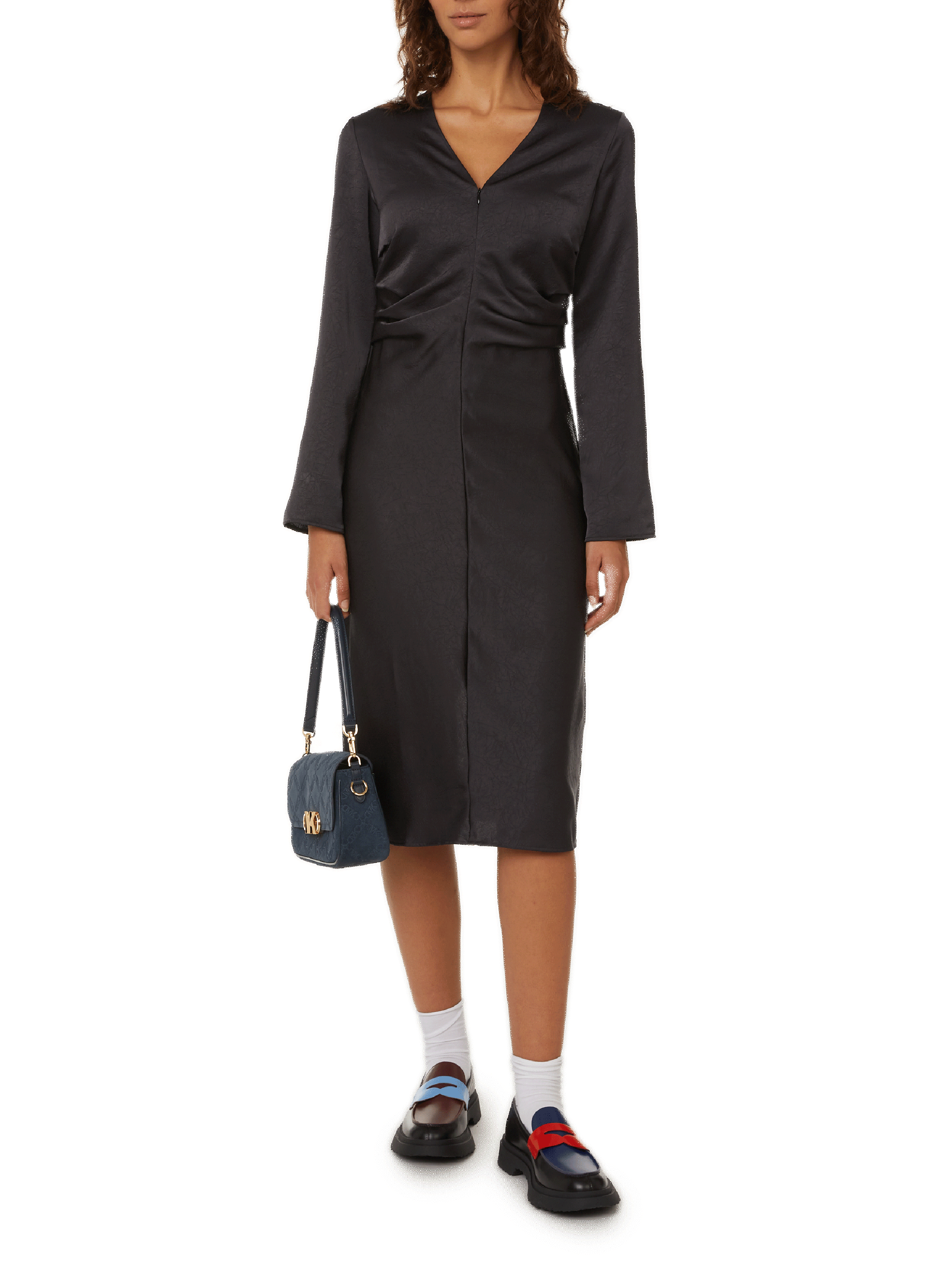 SAMSOE SAMSOE Ivanka midi dress Brown