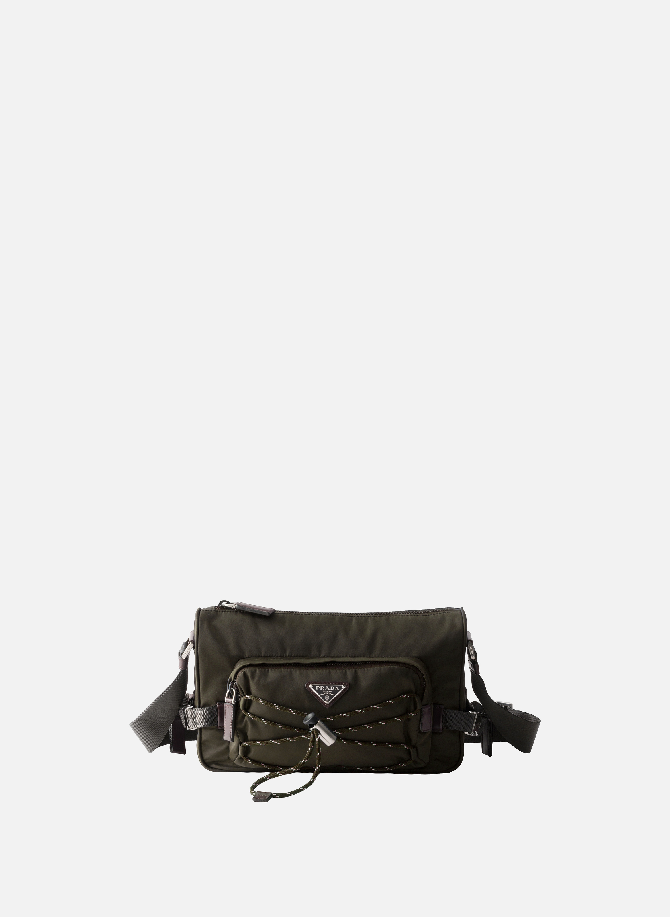 Sac porté épaule prada speedrock en re-nylon et cu PRADA Vert