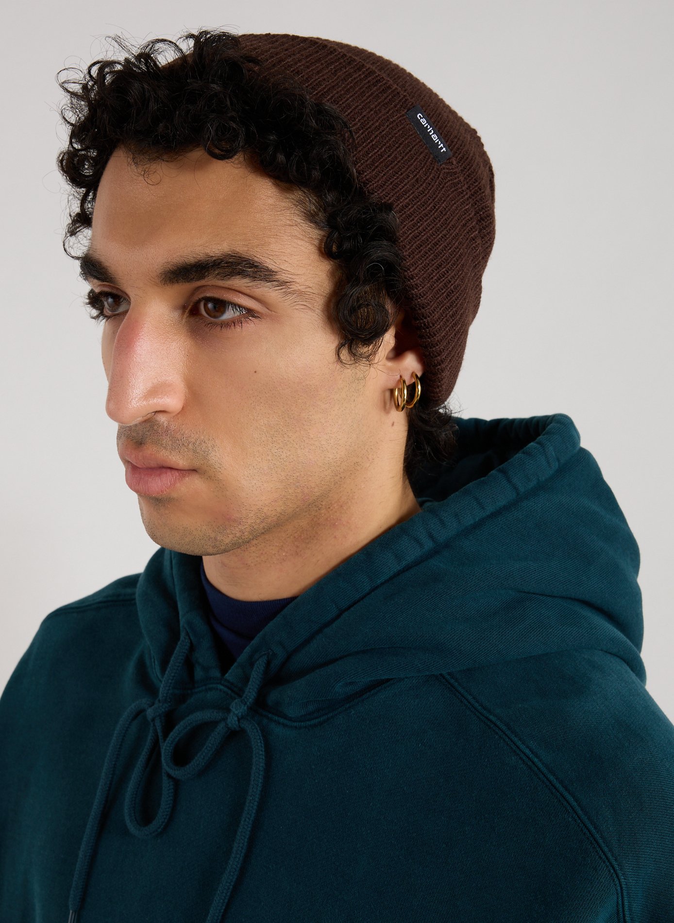 Wide-brimmed beanie CARHARTT WIP Brown