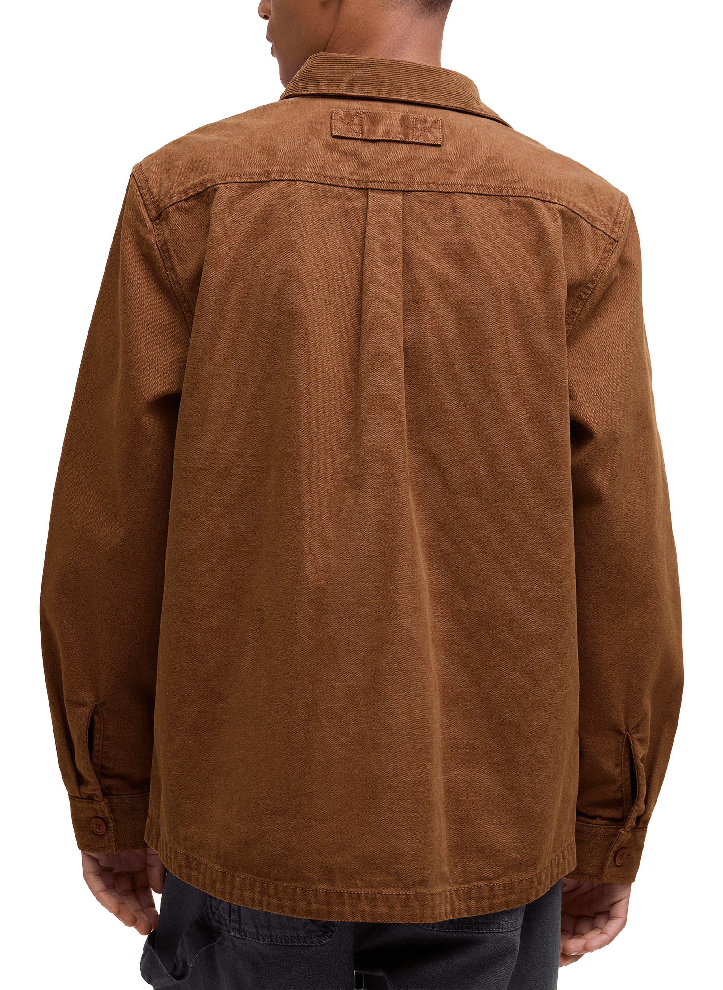 Veste surchemise en coton BARBOUR Marron