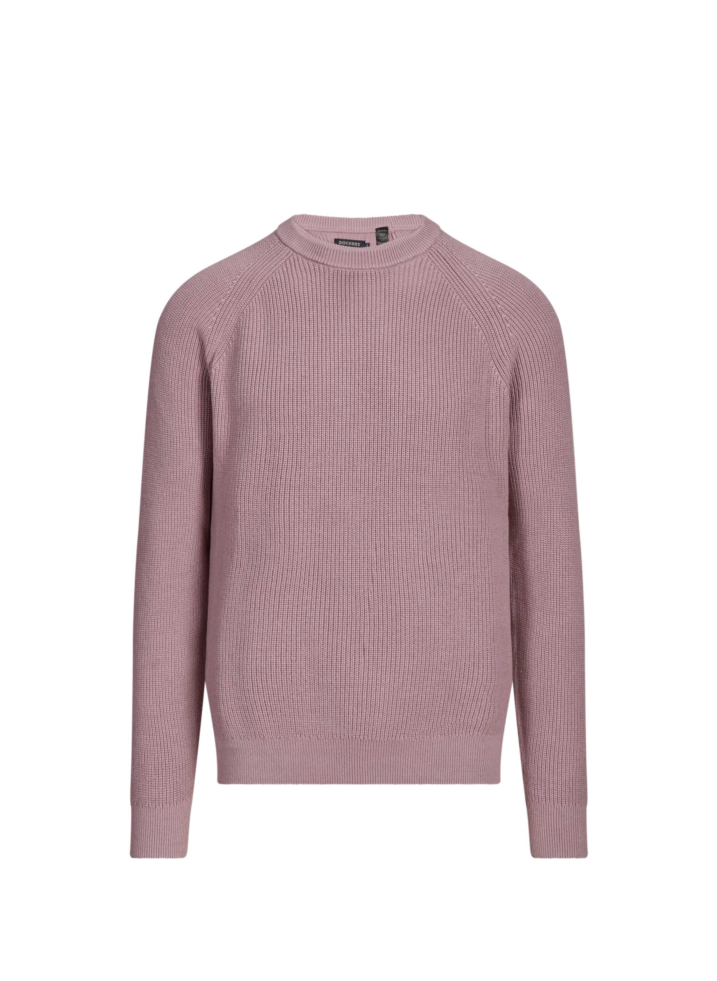 DOCKERS Ribbed round neck cotton sweater Purple