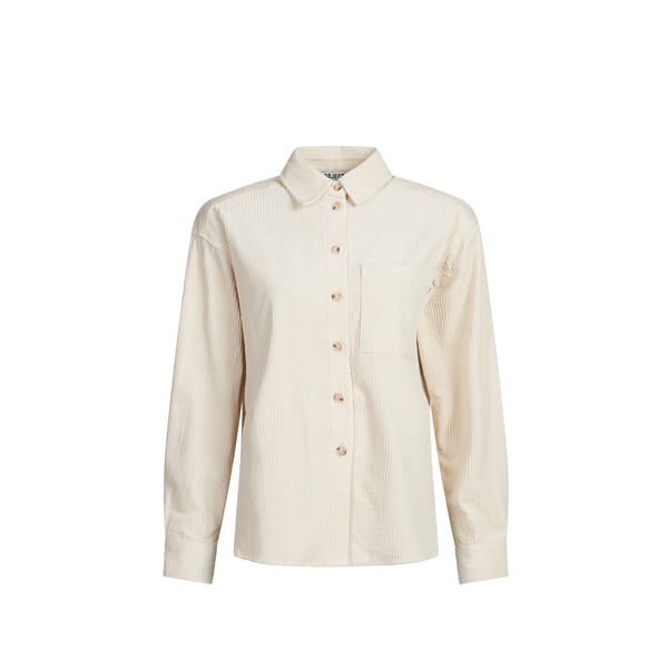 Chemise velours côtelé à col classique en coton Chemise velours côtelé à col classique en coton