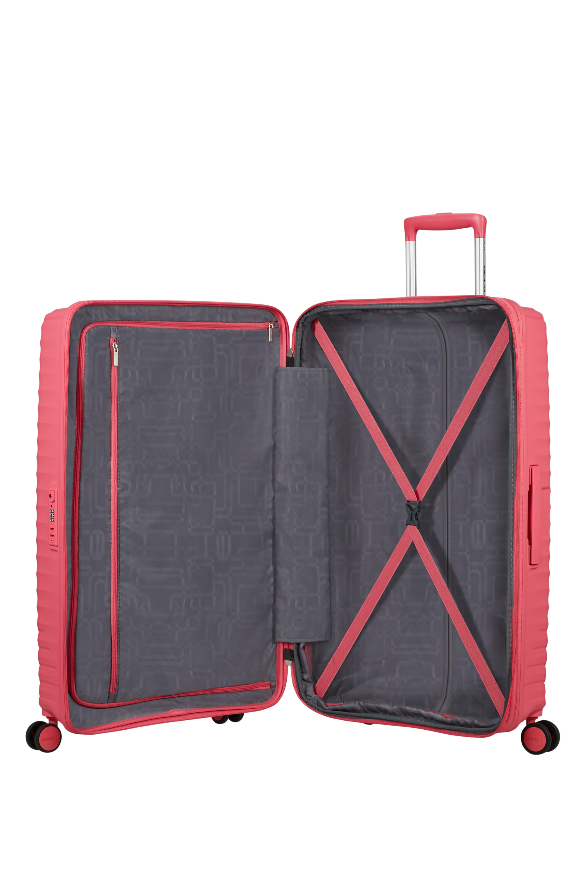 Diablast valise 4 roues taille l AMERICAN TOURISTER Rose