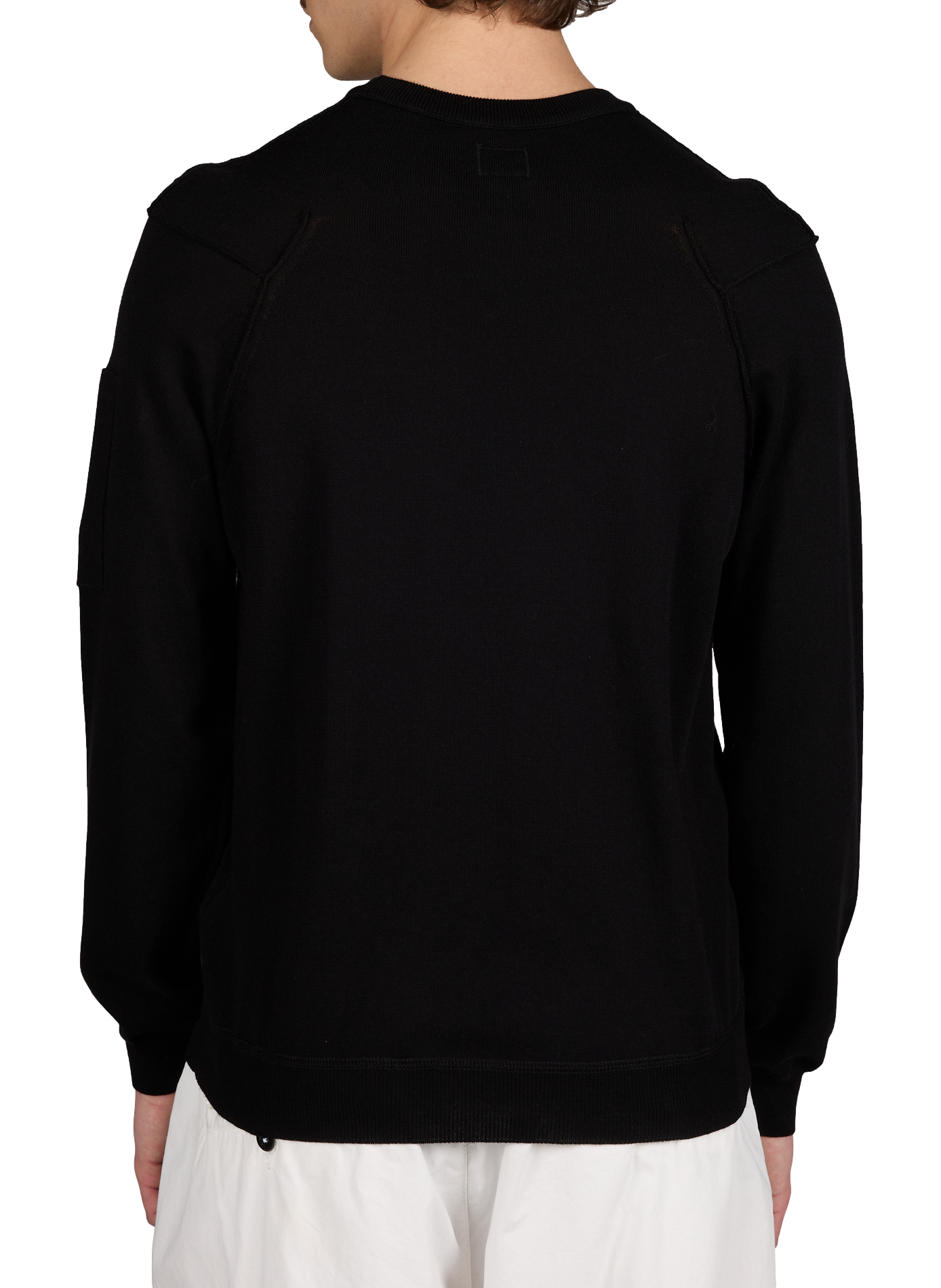 Sweat col rond en coton CP COMPANY Noir