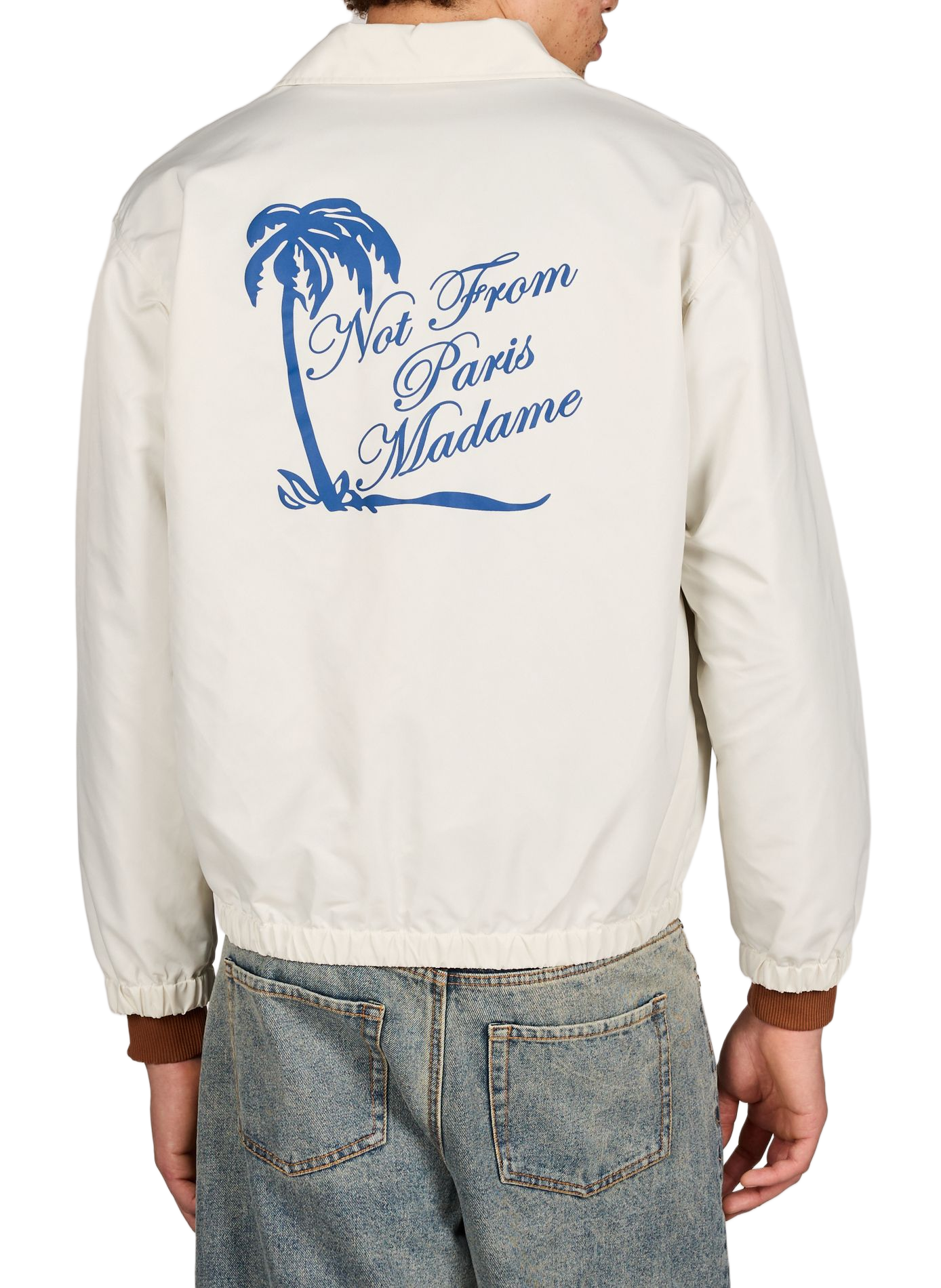 Straight jacket with classic printed collar DROLE DE MONSIEUR Beige