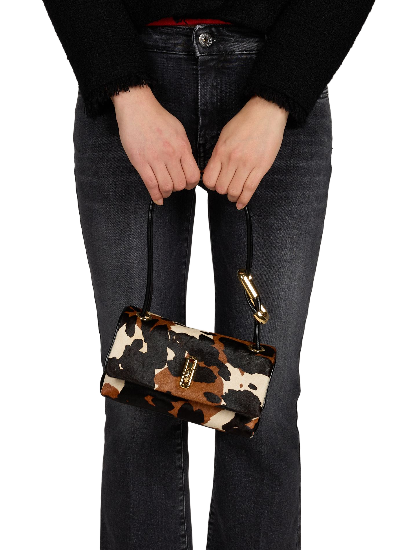 Borsa a tracolla soffice in pelle MARC JACOBS Marrone