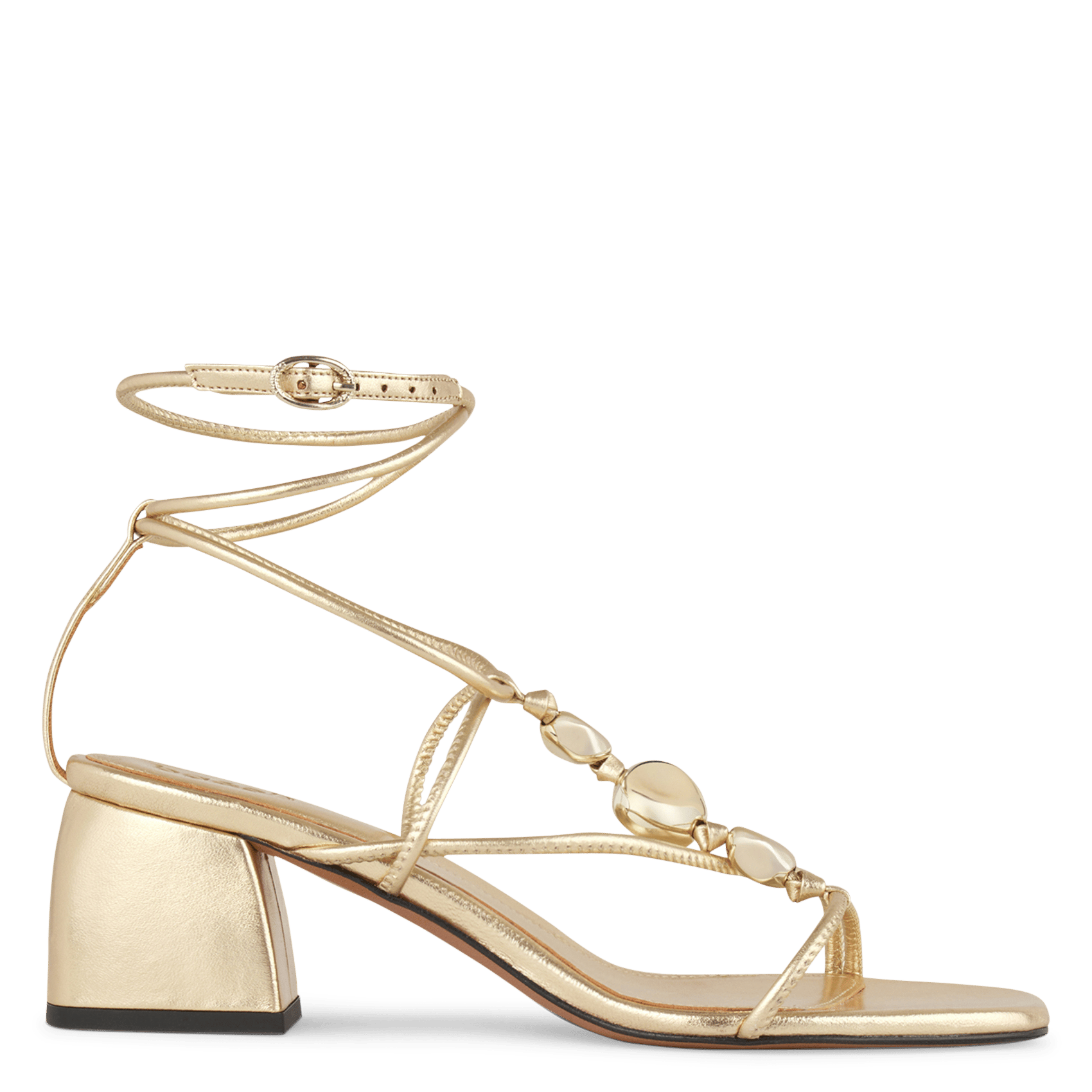 Sandales à talons caya BA&SH Doré
