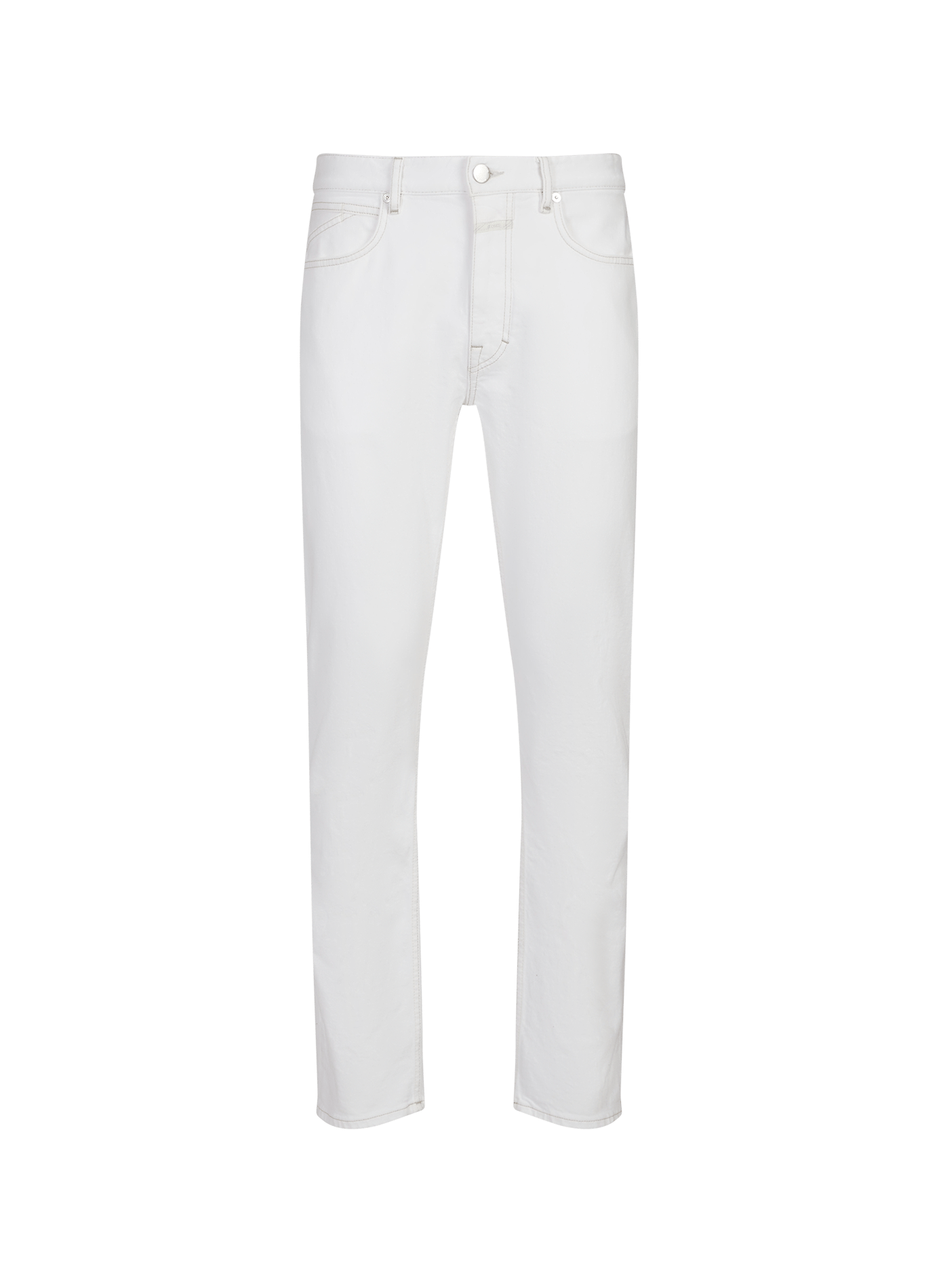 Straight-cut cotton-blend jeans CLOSED White