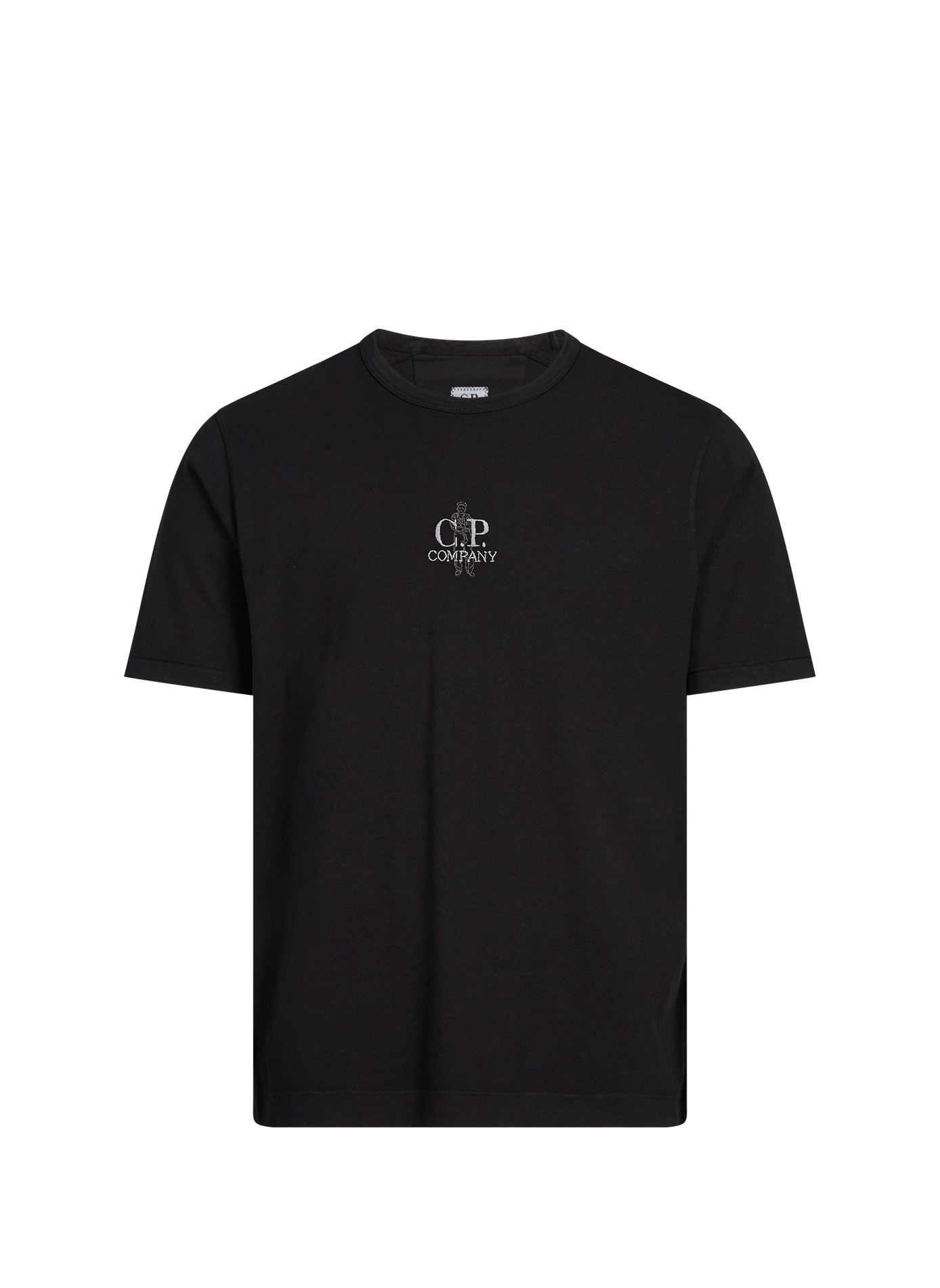Tee-shirt droit en coton CP COMPANY Noir