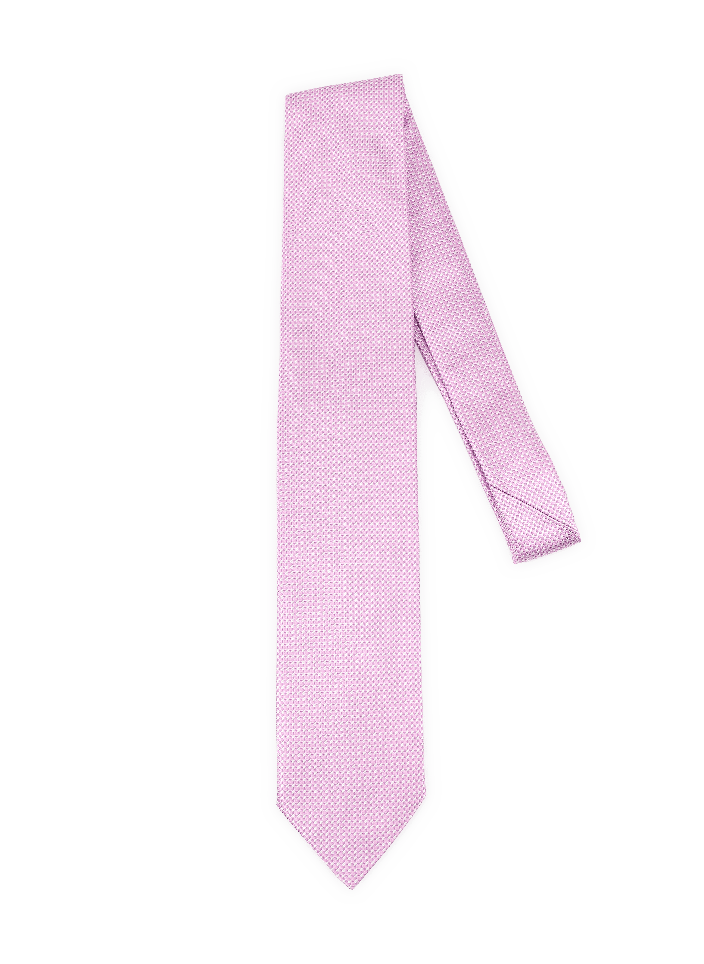 Cravate à motifs en soie ETON Rose