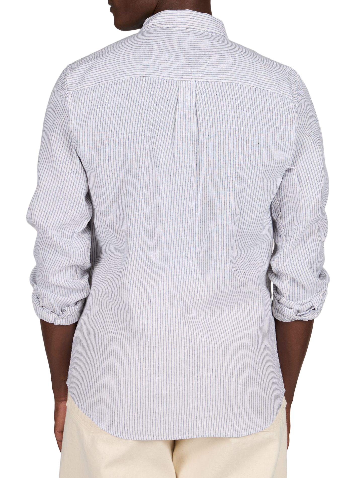 Striped Ivoy shirt in a blend of cotton and linen FAGUO Multicolour