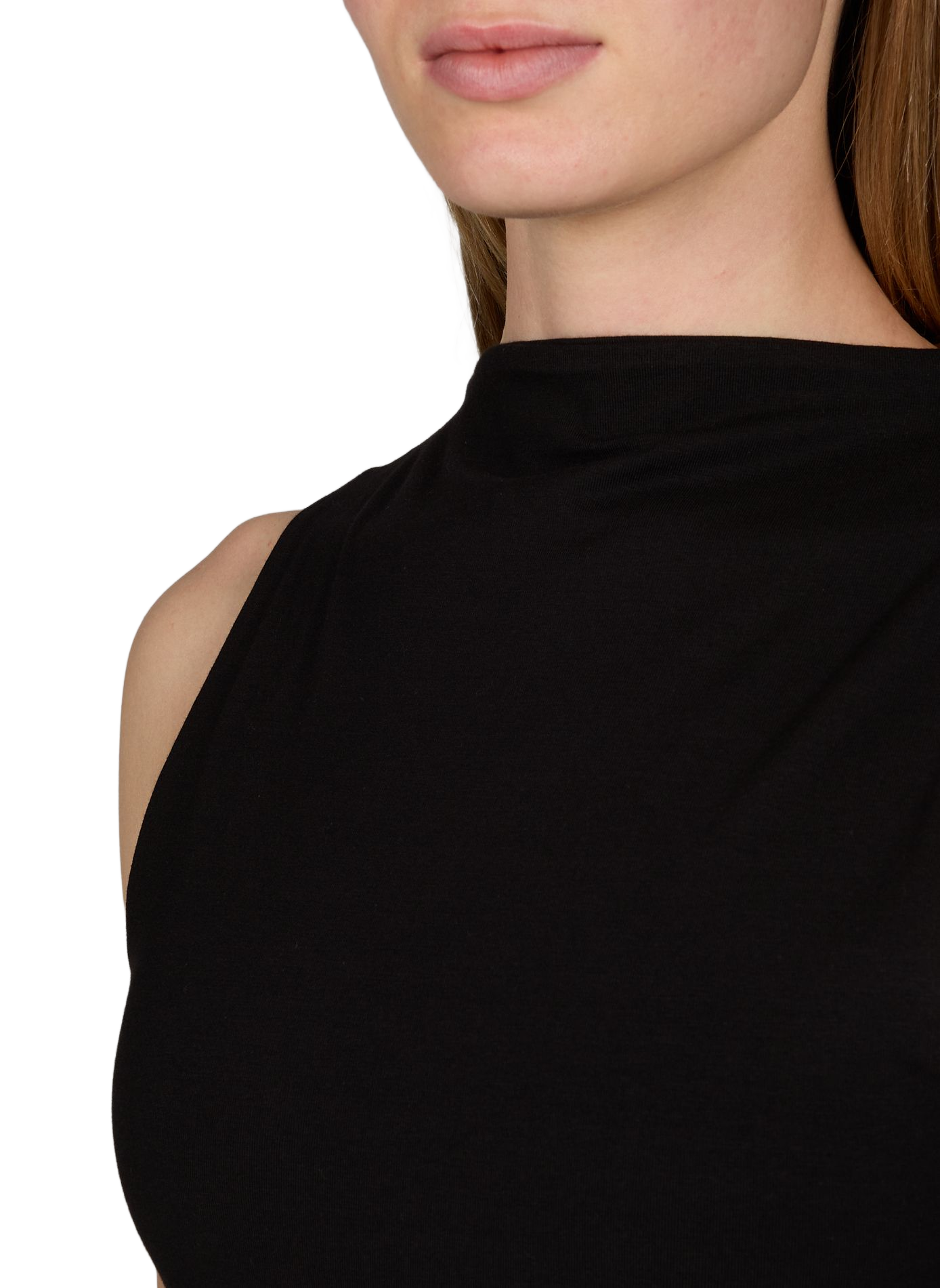 Sleeveless cotton dress TOPSHOP Black