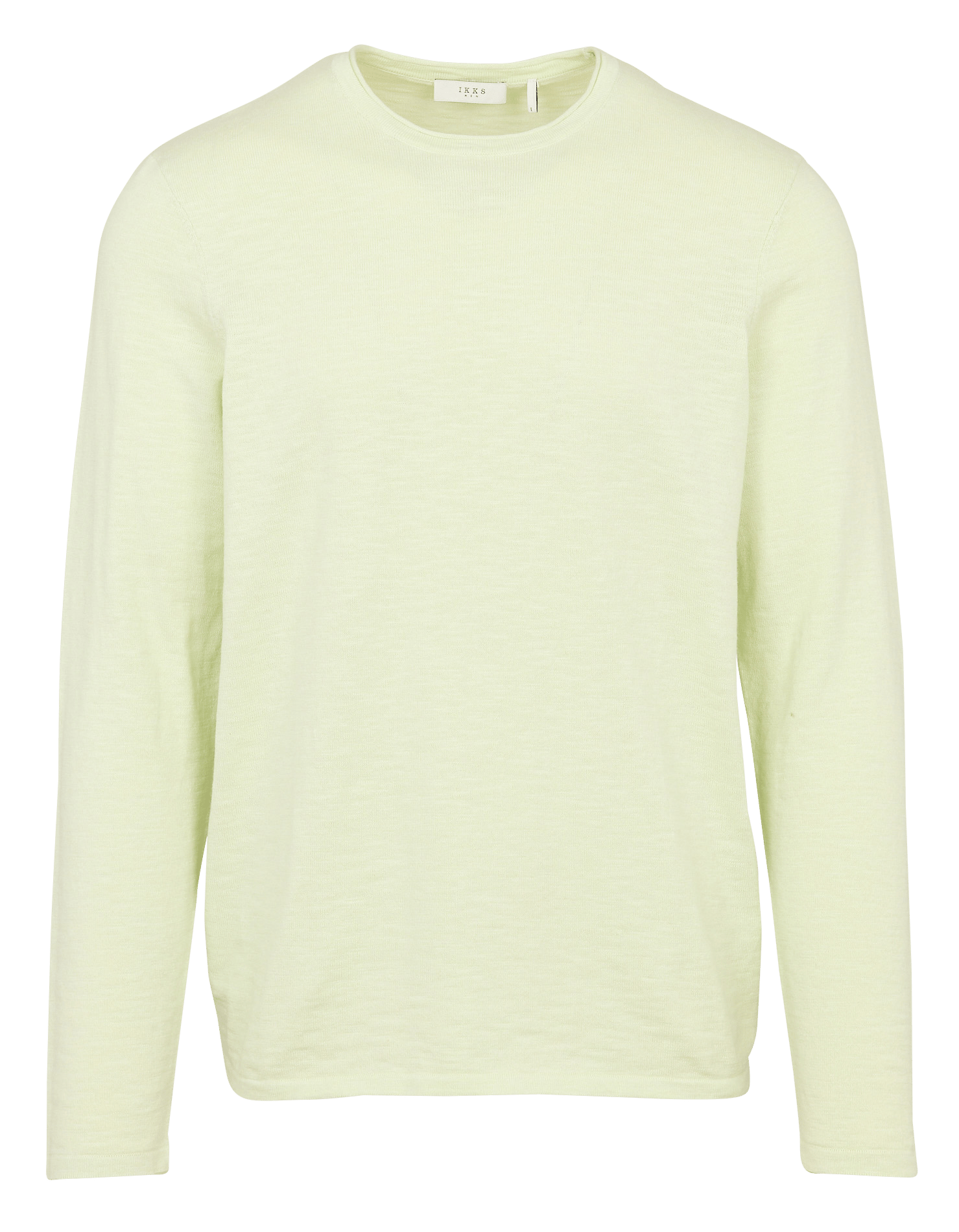 Pull droit col rond en tricot flammé IKKS Vert