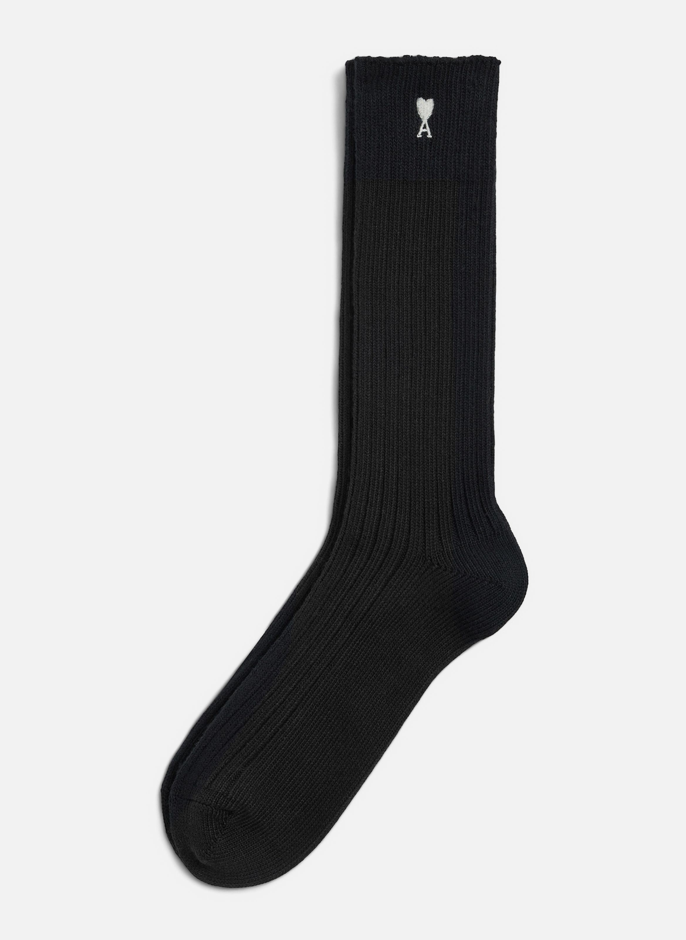 Chaussettes unisexe en coton ami de coeur AMI PARIS Noir