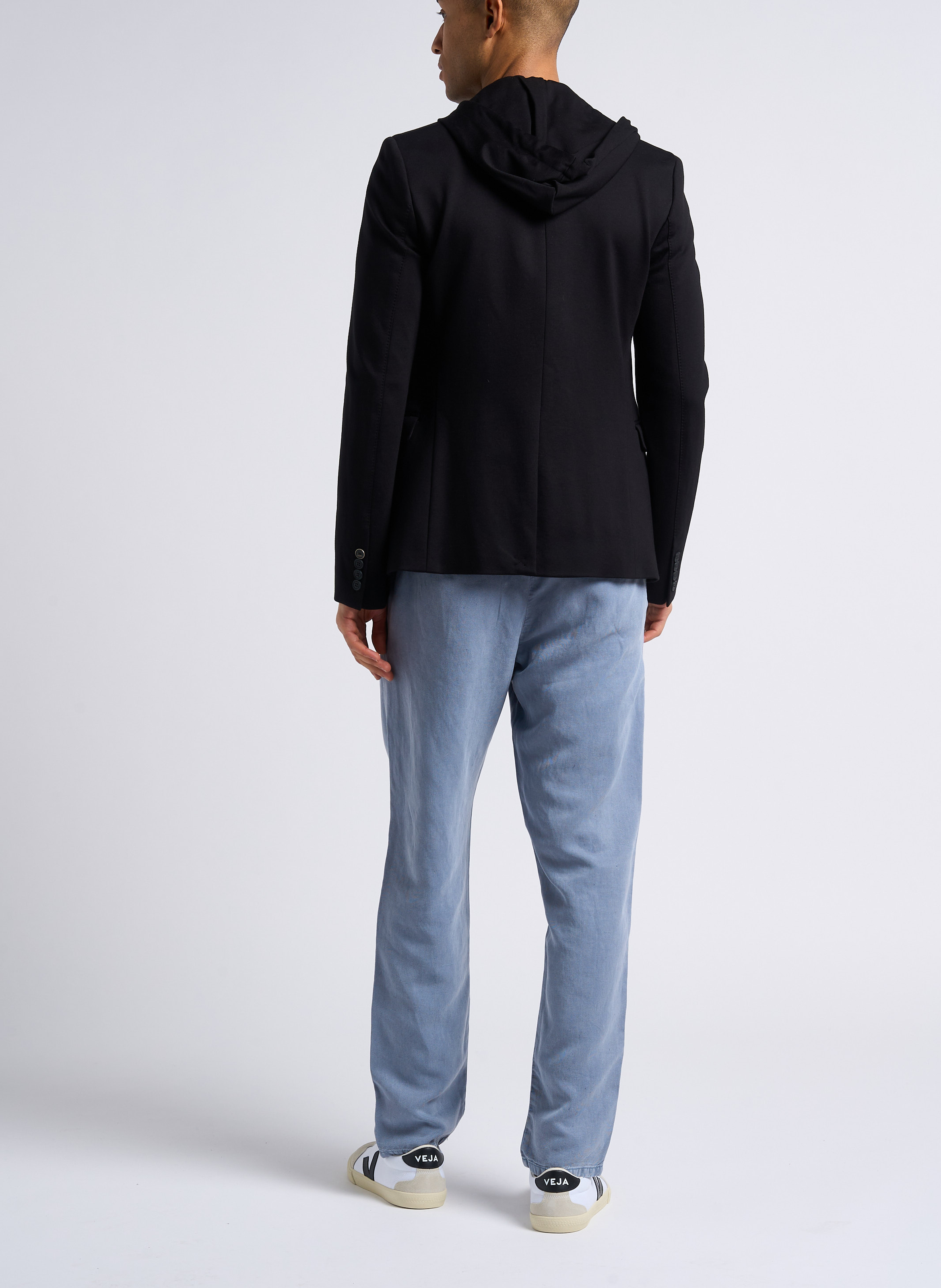 Veste col classique à capuche IKKS Noir
