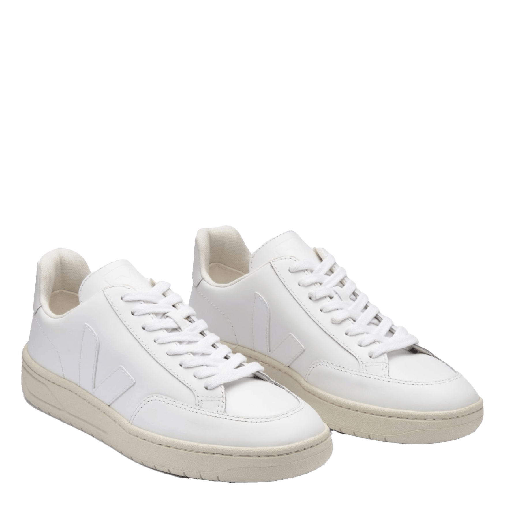 Veja v-12 en cuir v-12 VEJA Blanc