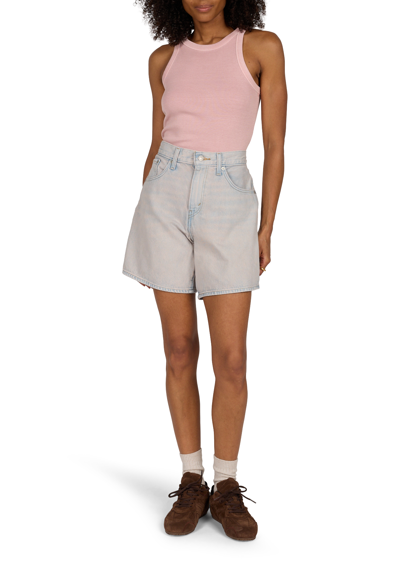 Kurze Jeans aus Baumwolle LEVI'S Rosa