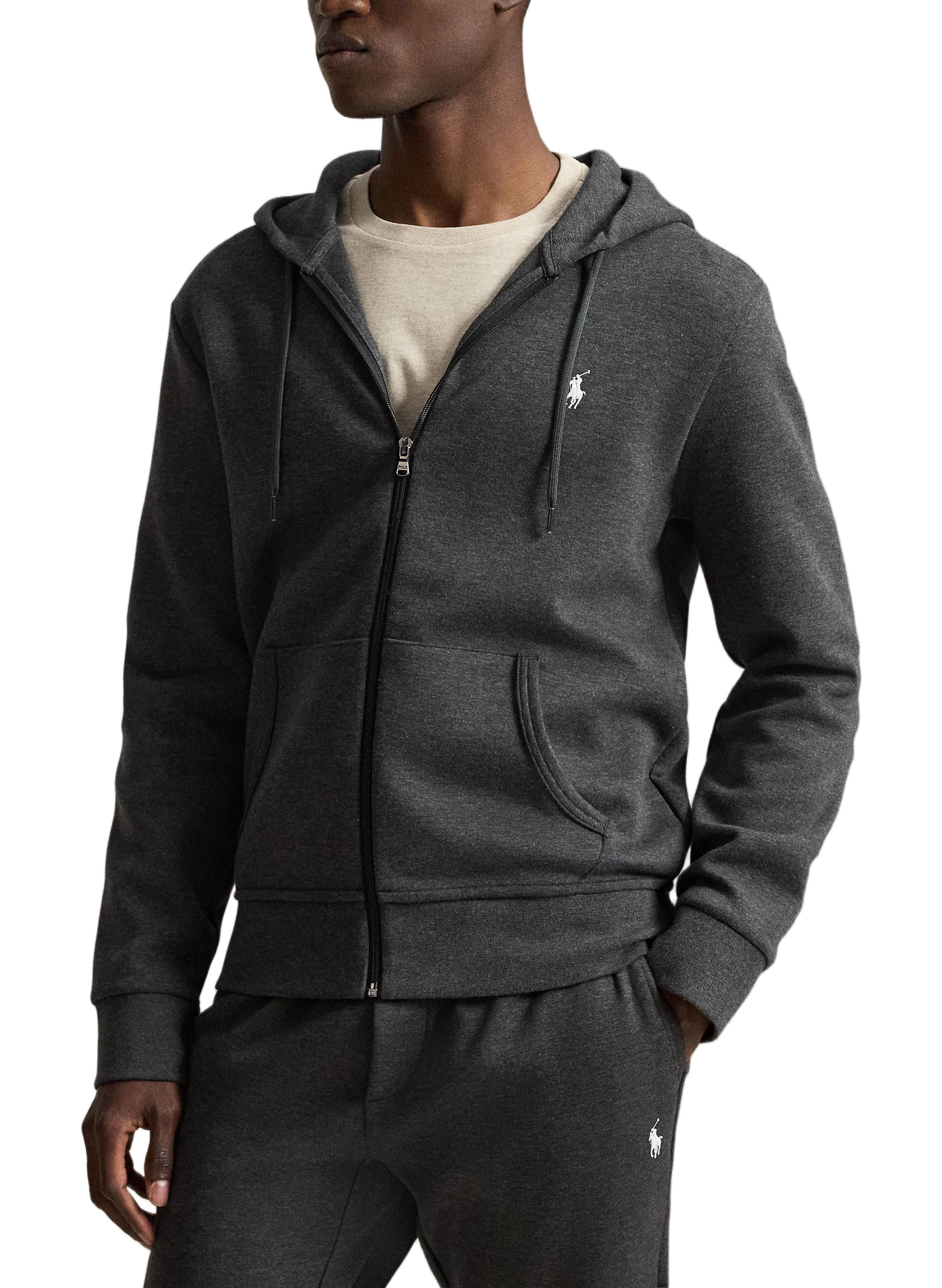 Hoodie avec fermeture à glissière POLO RALPH LAUREN Gris