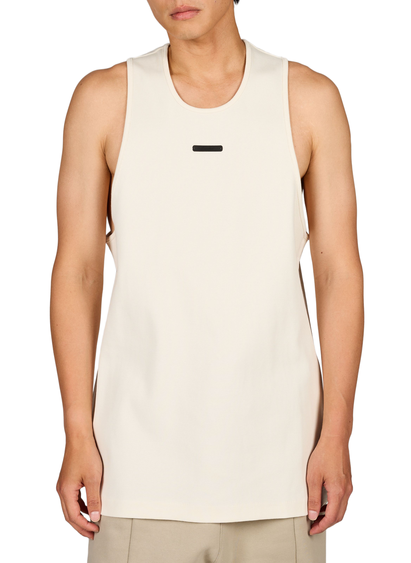 Ribbed Long Tank Top FEAR OF GOD ESSENTIALS White