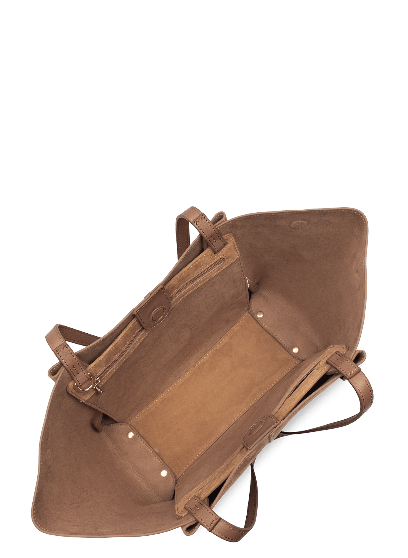 Sac cabas épaule - suède LANCASTER Marron