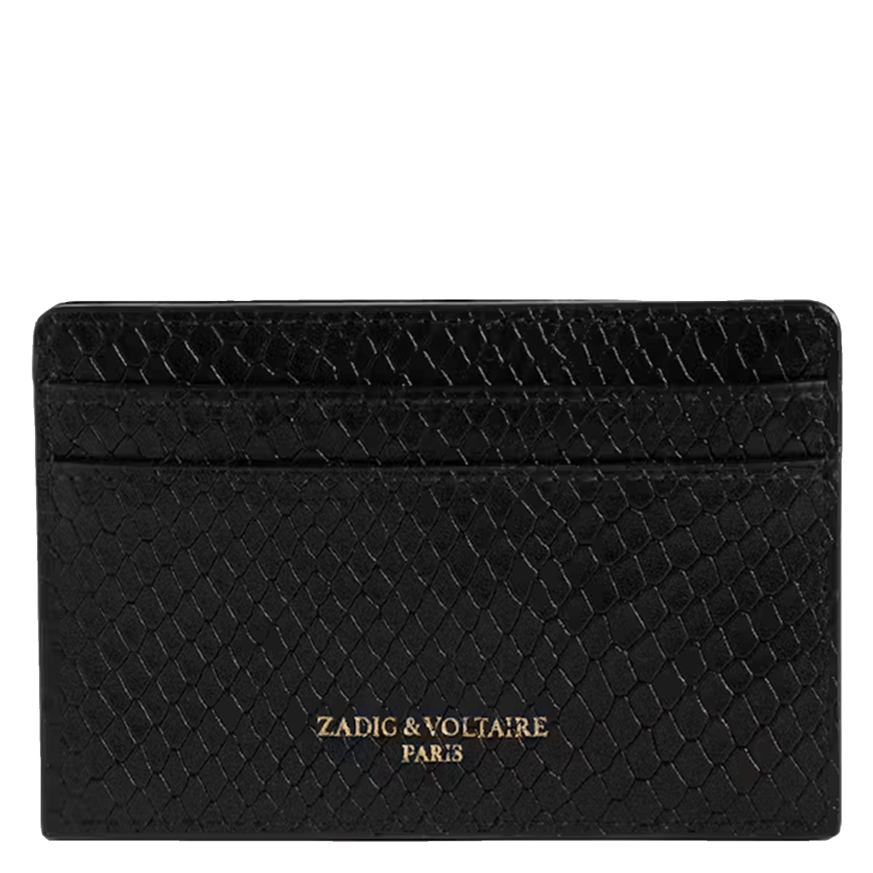 Kaarthouder in python-effect leder zv pass ZADIG&VOLTAIRE Zwart