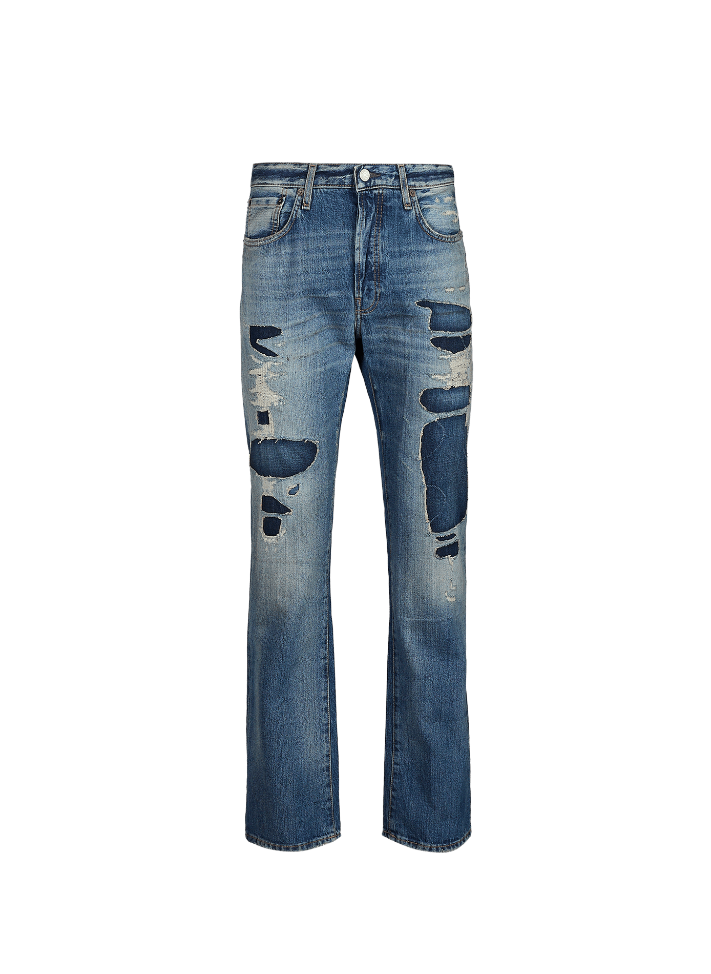 Jean droit en coton 1966M ACNE STUDIOS Bleu