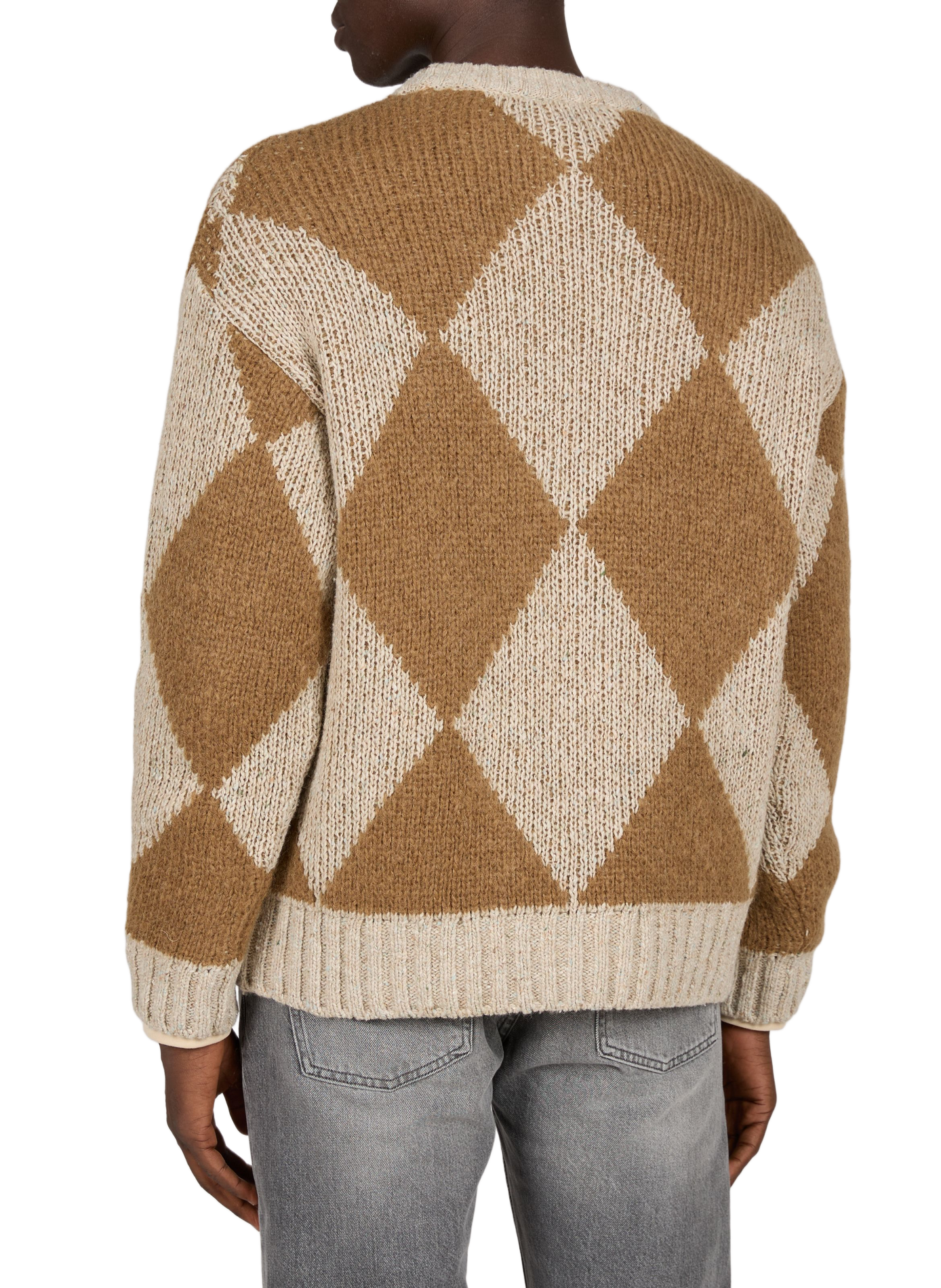 Special Argyle Wool and Mohair Blend Sweater CLOSED Beige
