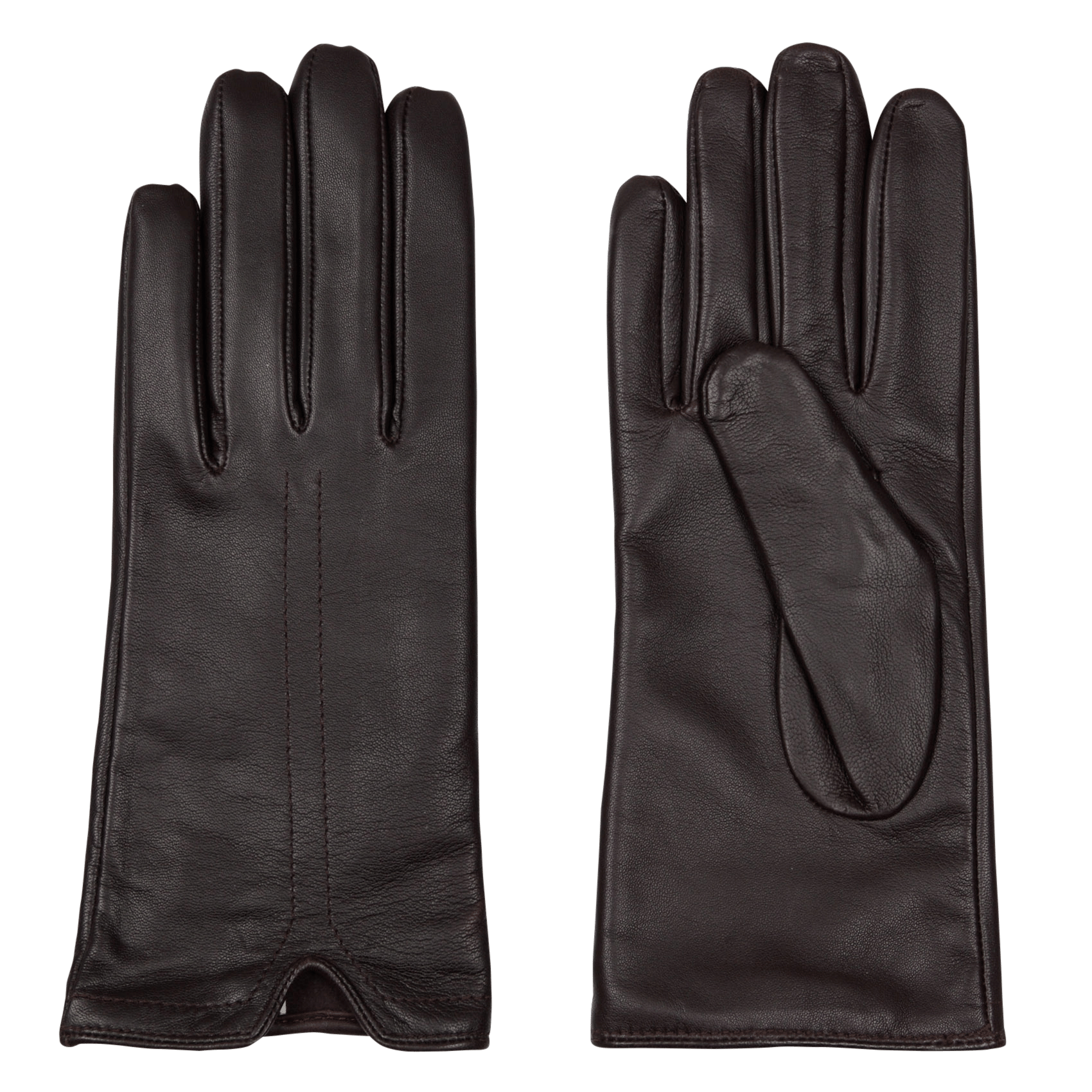 Gants en cuir gabin MAISON 123 Marron