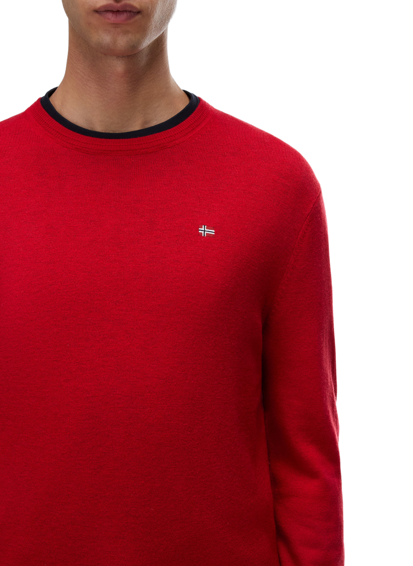 Round-neck wool jumper NAPAPIJRI Red