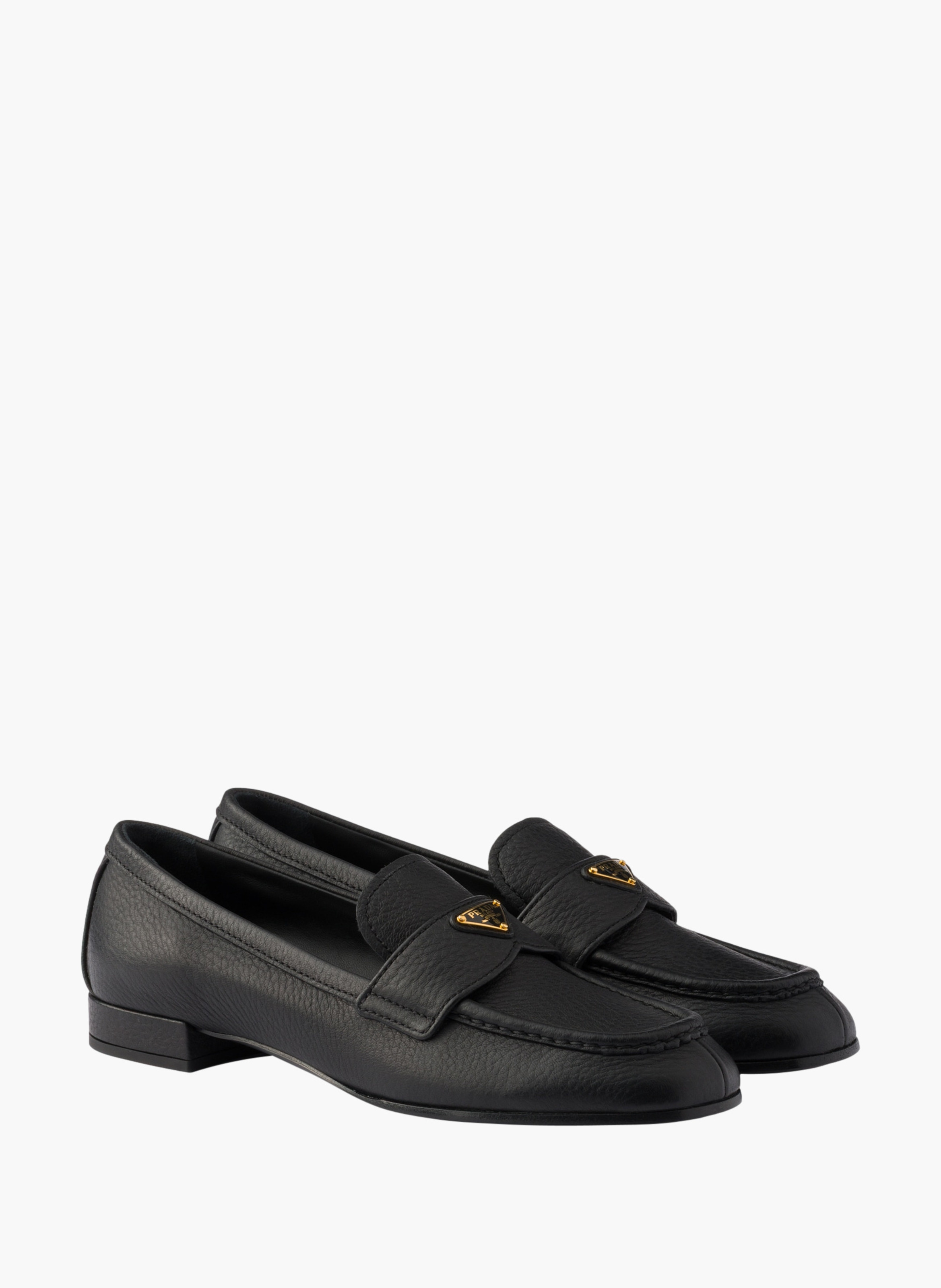 Mocassins en cuir PRADA Noir
