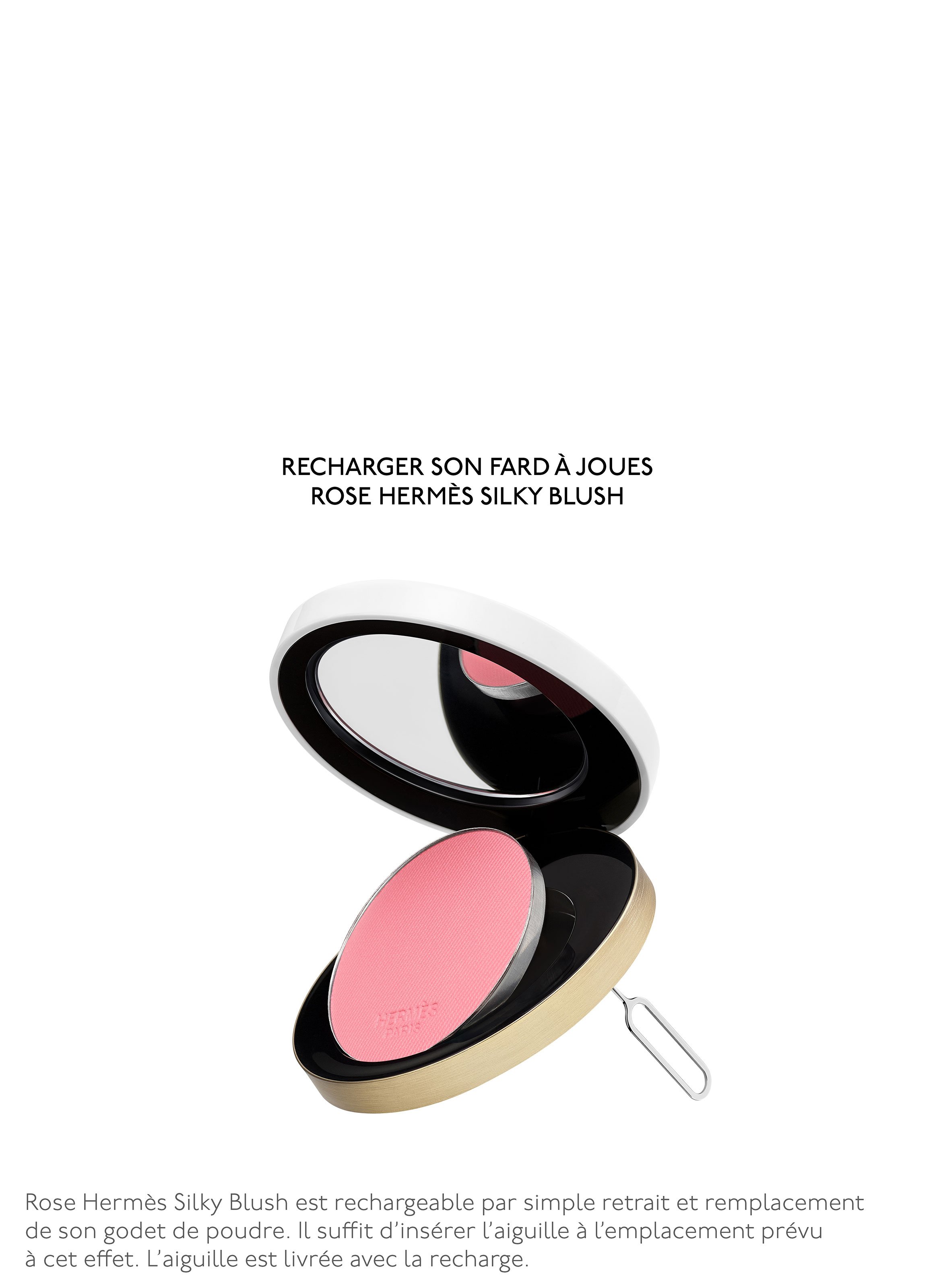 Rose Hermès, recharge fard à joues Silky Blush, Rose Abricot HERMÈS Rose abricot