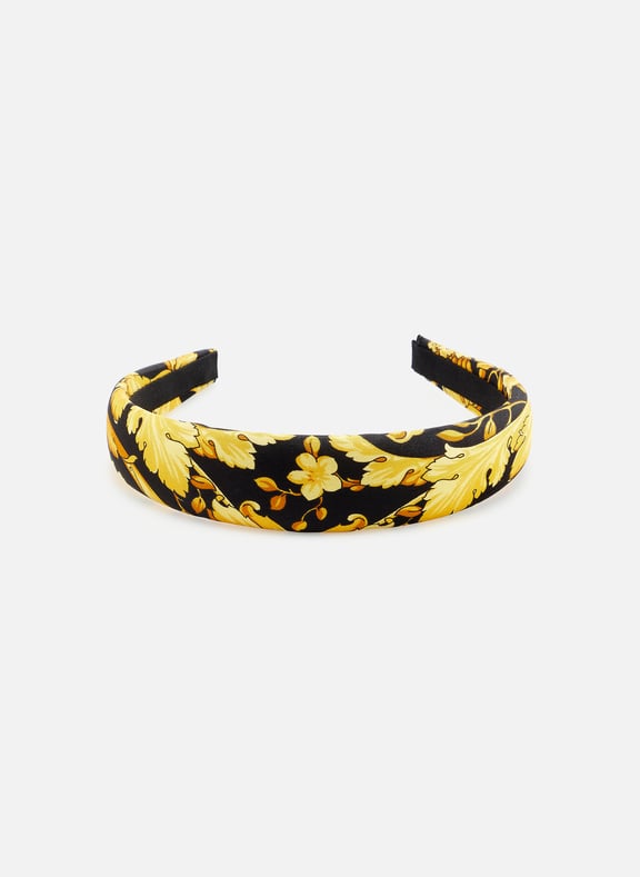 Serre-tête Barocco en soie Multicolore by VERSACE VERSACE Serre-tête Barocco en soie Multicolore