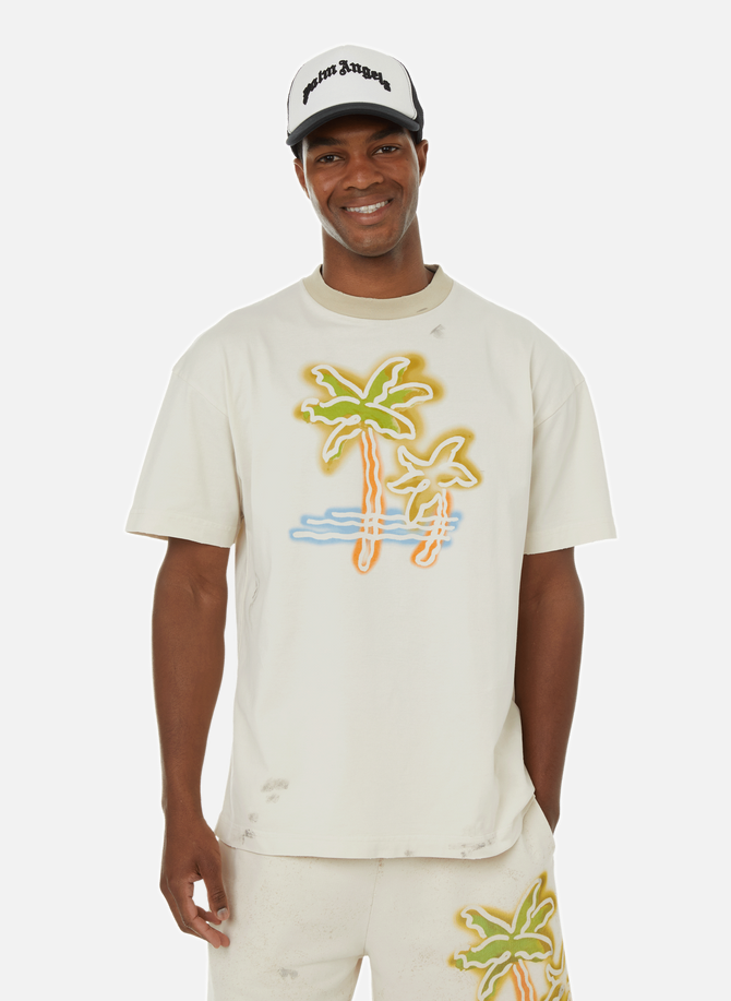PALM ANGELS Baumwoll-Logo-T-Shirt